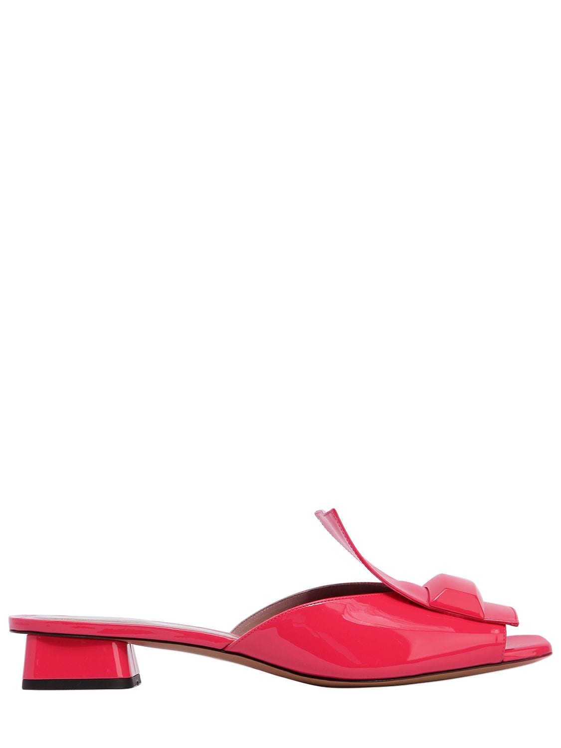 Rayne 30mm Patent Leather Sandals In Fuchsia