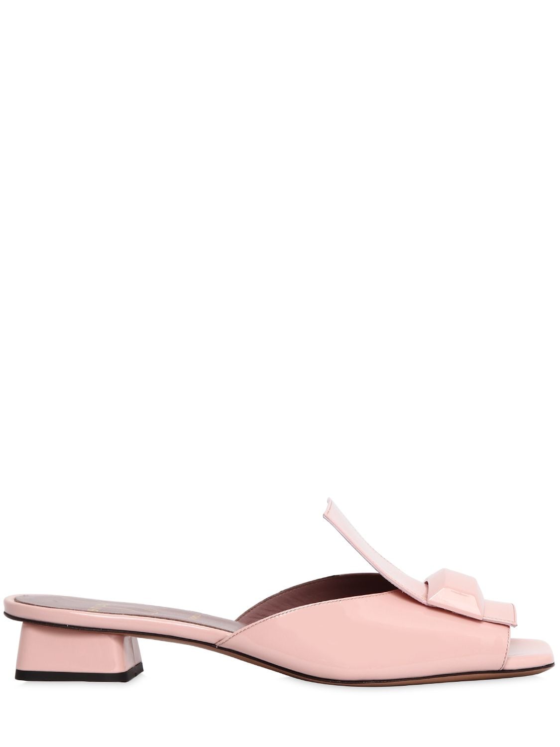 Rayne 30mm Patent Leather Sandals In Light Pink