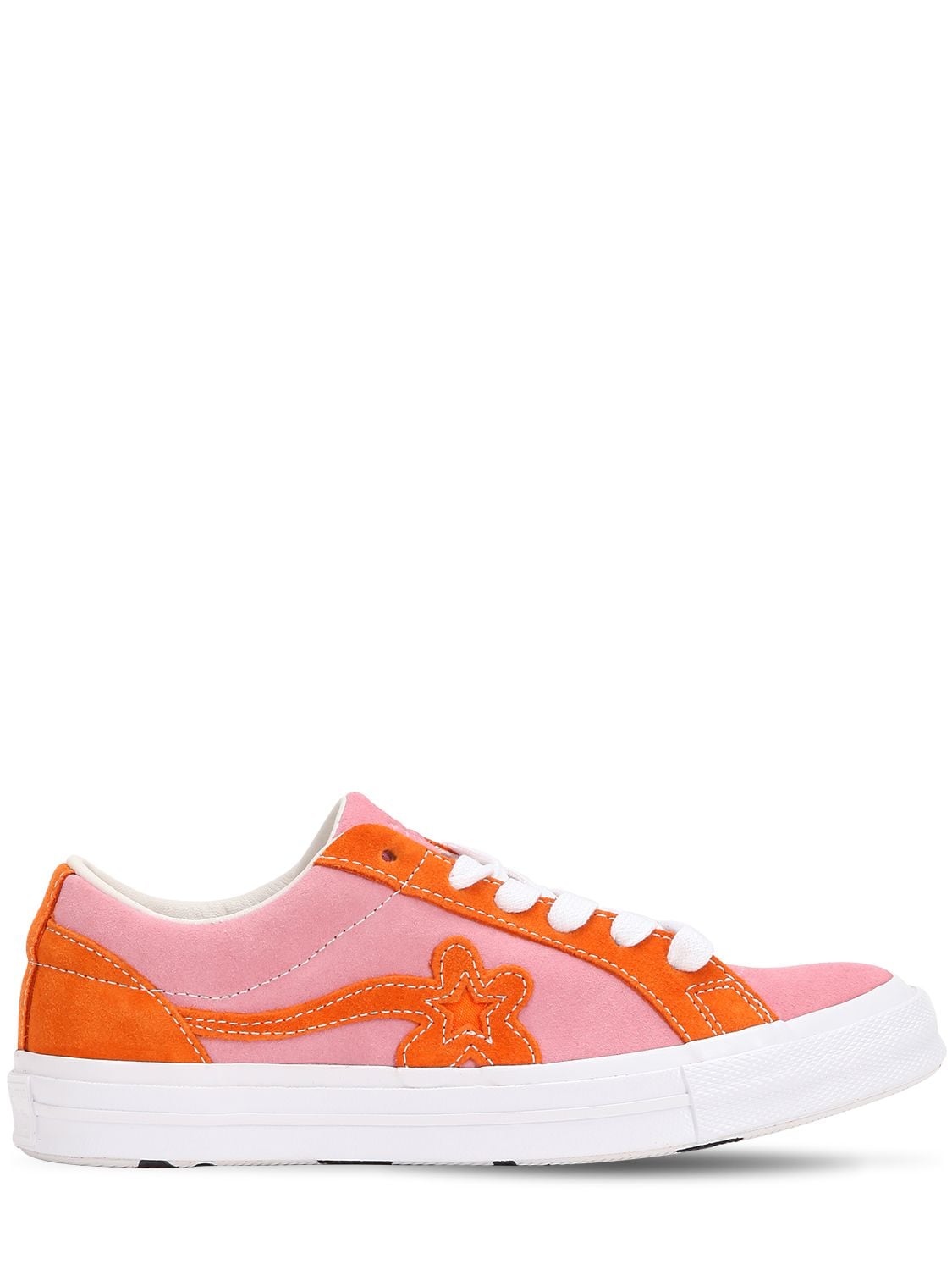 Converse One Star Golf Le Fleur Suede Sneakers In Candy Pink
