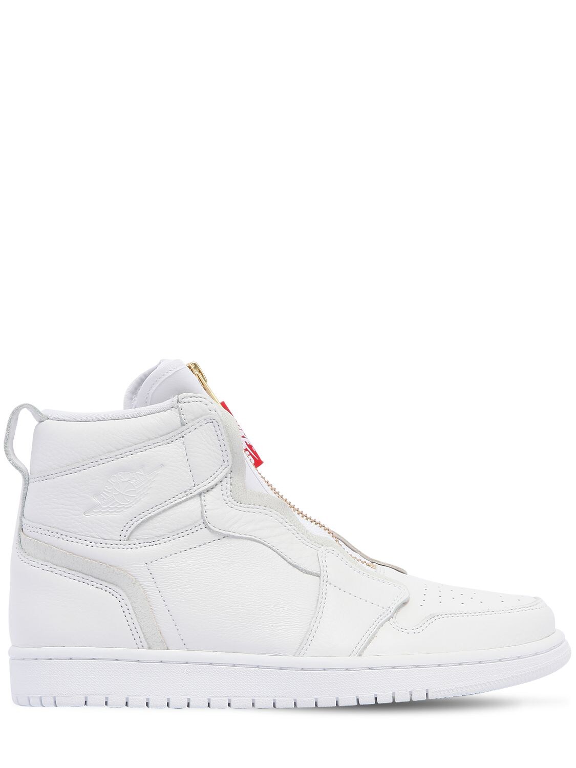 Nike Air Jordan 1 High Zip Sneakers In White