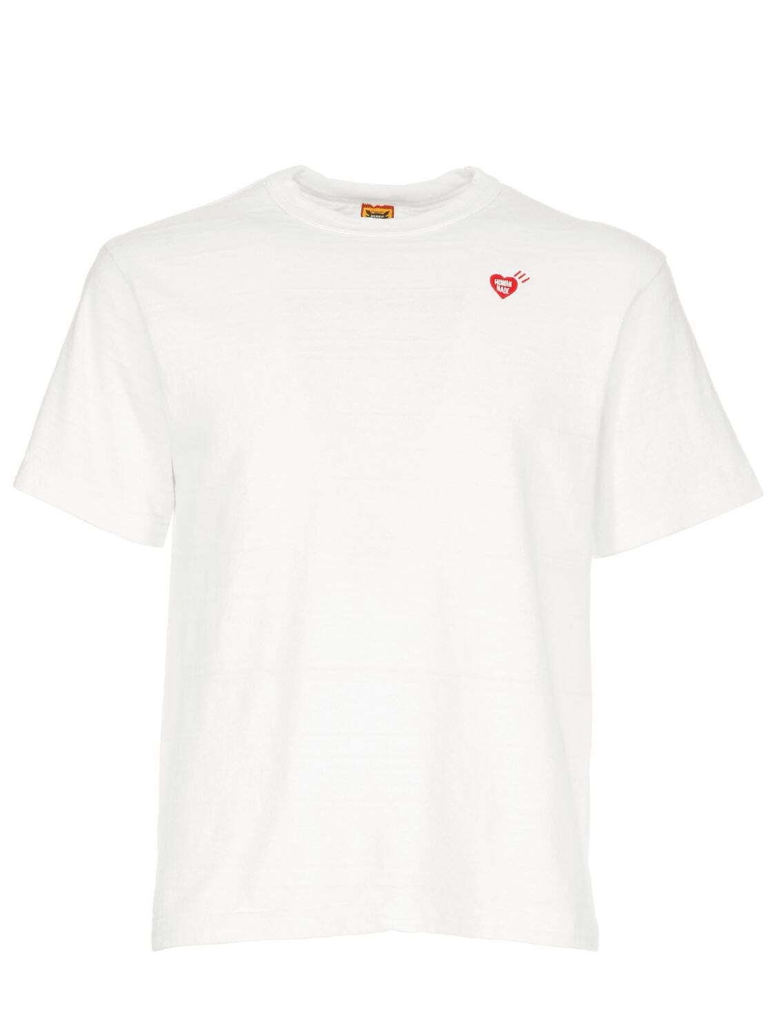 Human Made Small Heart Logo Cotton Jersey T-shirt In White