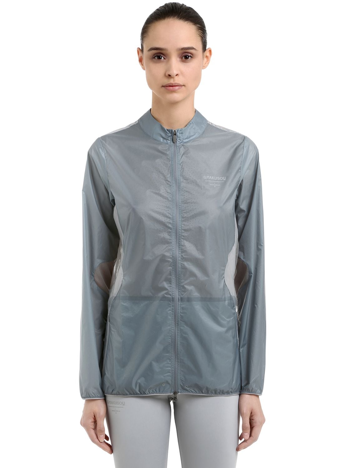 Nike Lab Packable Running Jacket In Cool Grey
