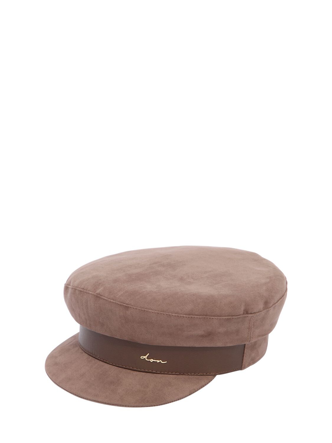 Don Suede Captain's Hat In Brown