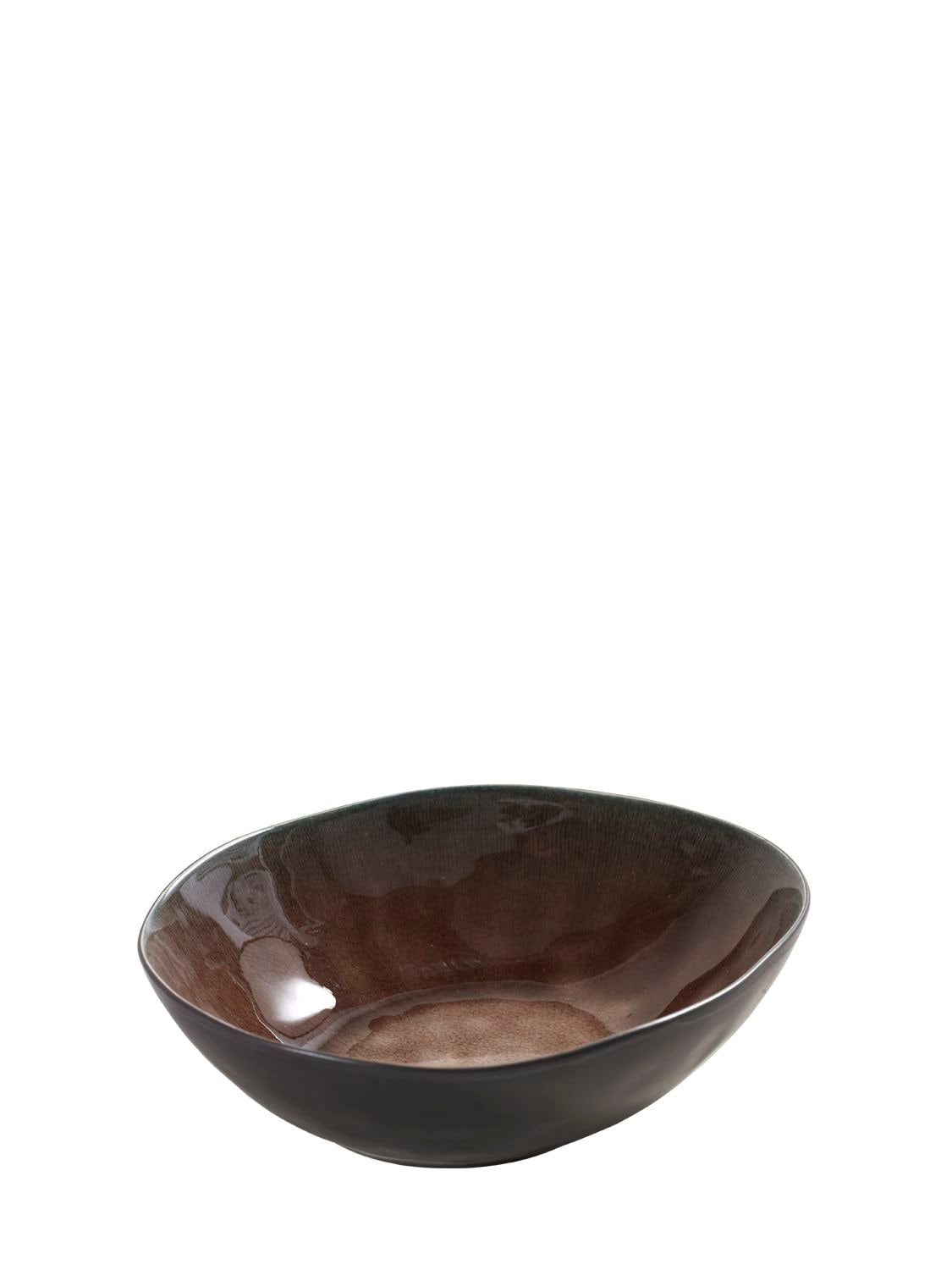 Serax Pure Set Of 2 Large Oval Bowls In Brown