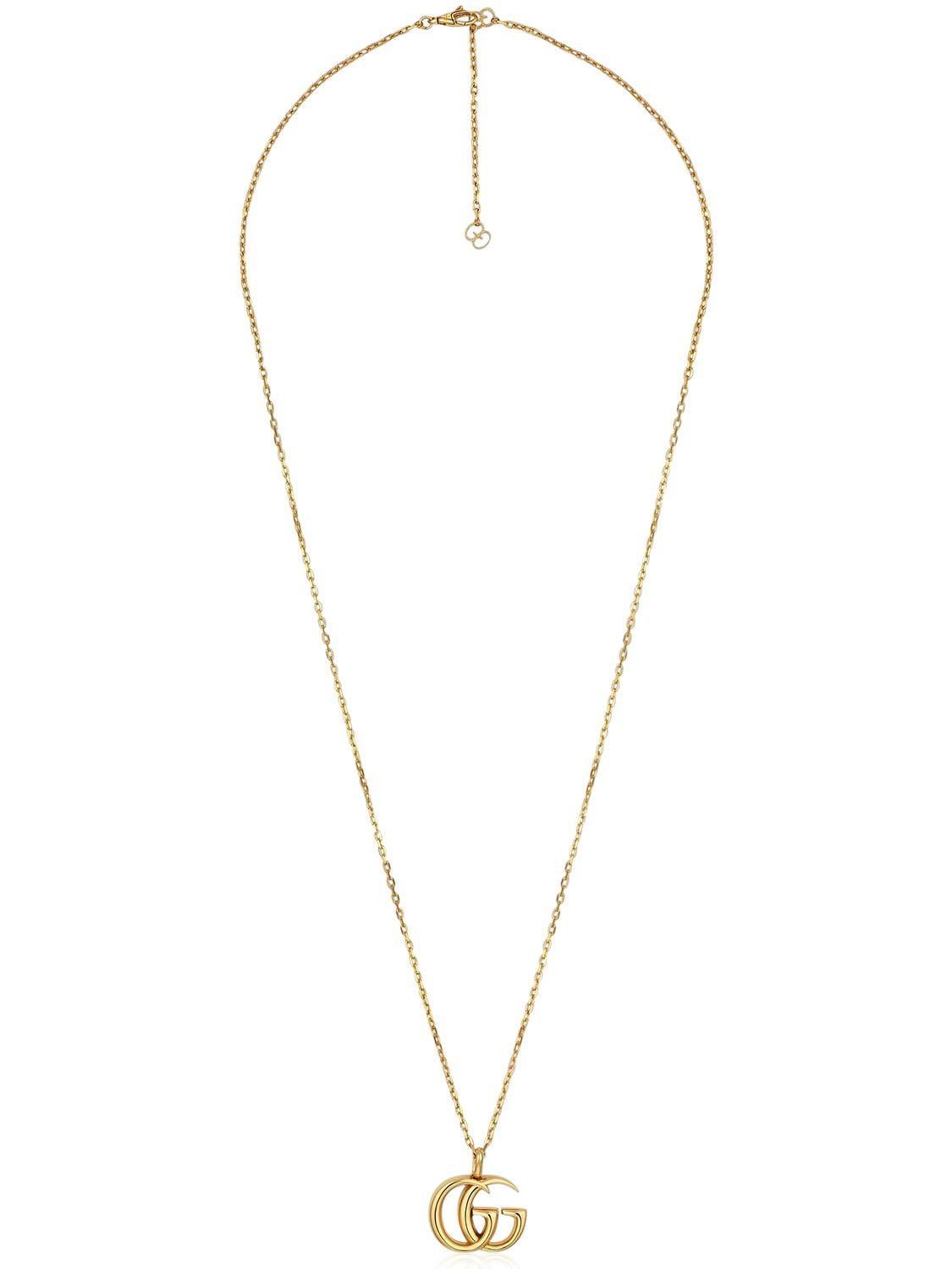 GUCCI 18KT YELLOW GOLD GG NECKLACE,67IWGE002-R09MRA2
