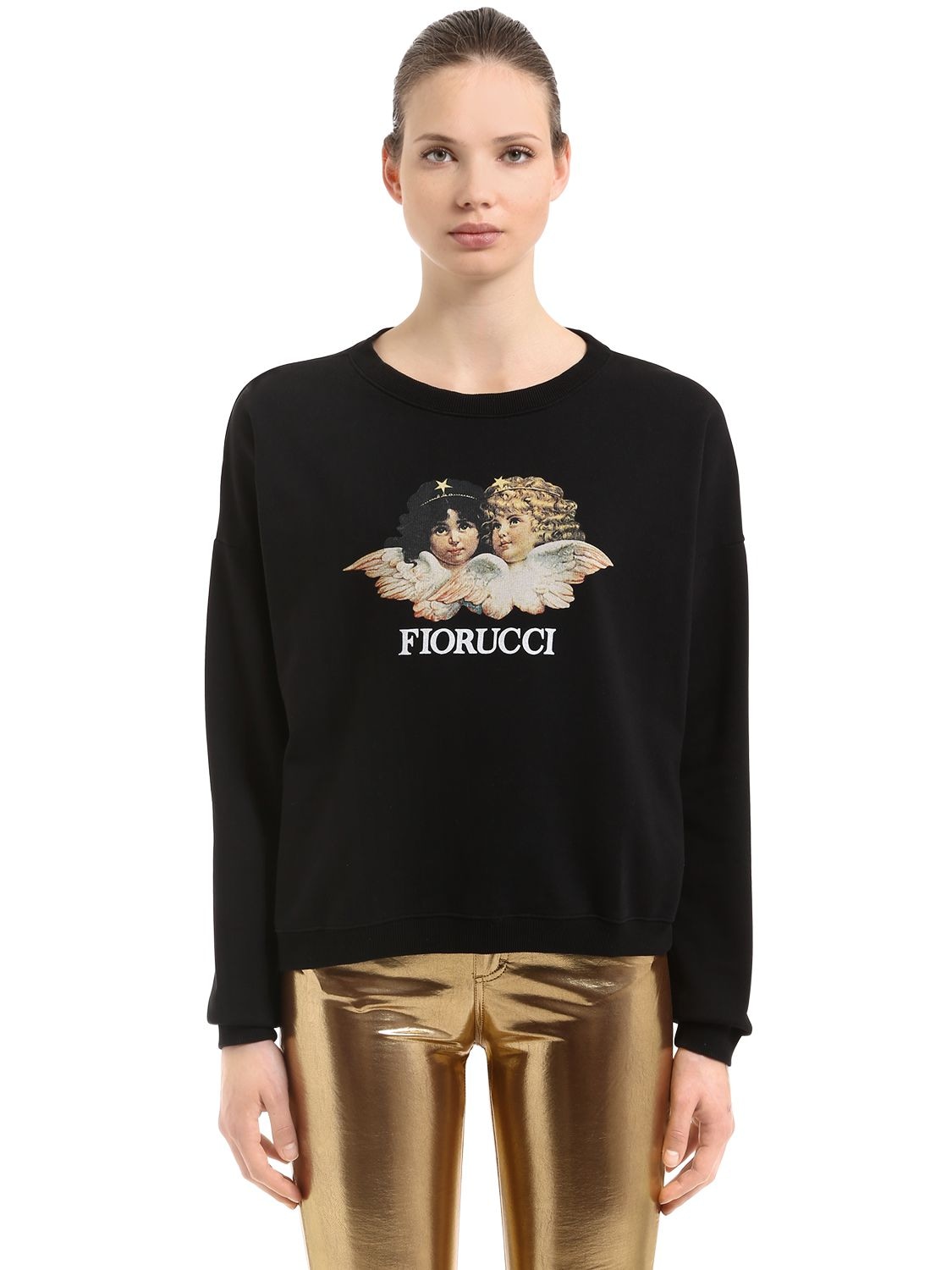 Fiorucci Vintage Angels Classic Sweatshirt In Black