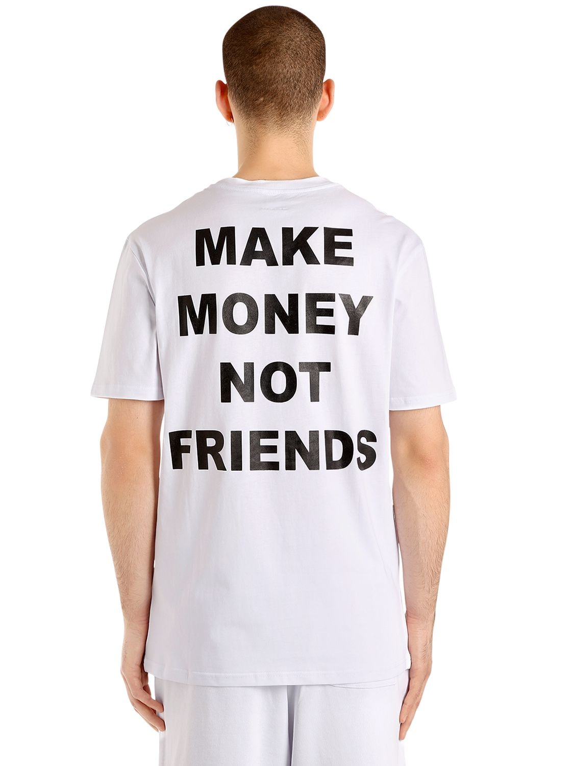 Make money not friends футболка из хлопкового джерси с принтом логотипа. Make money not friends одежда. Friend made футболка. Get money футболка.