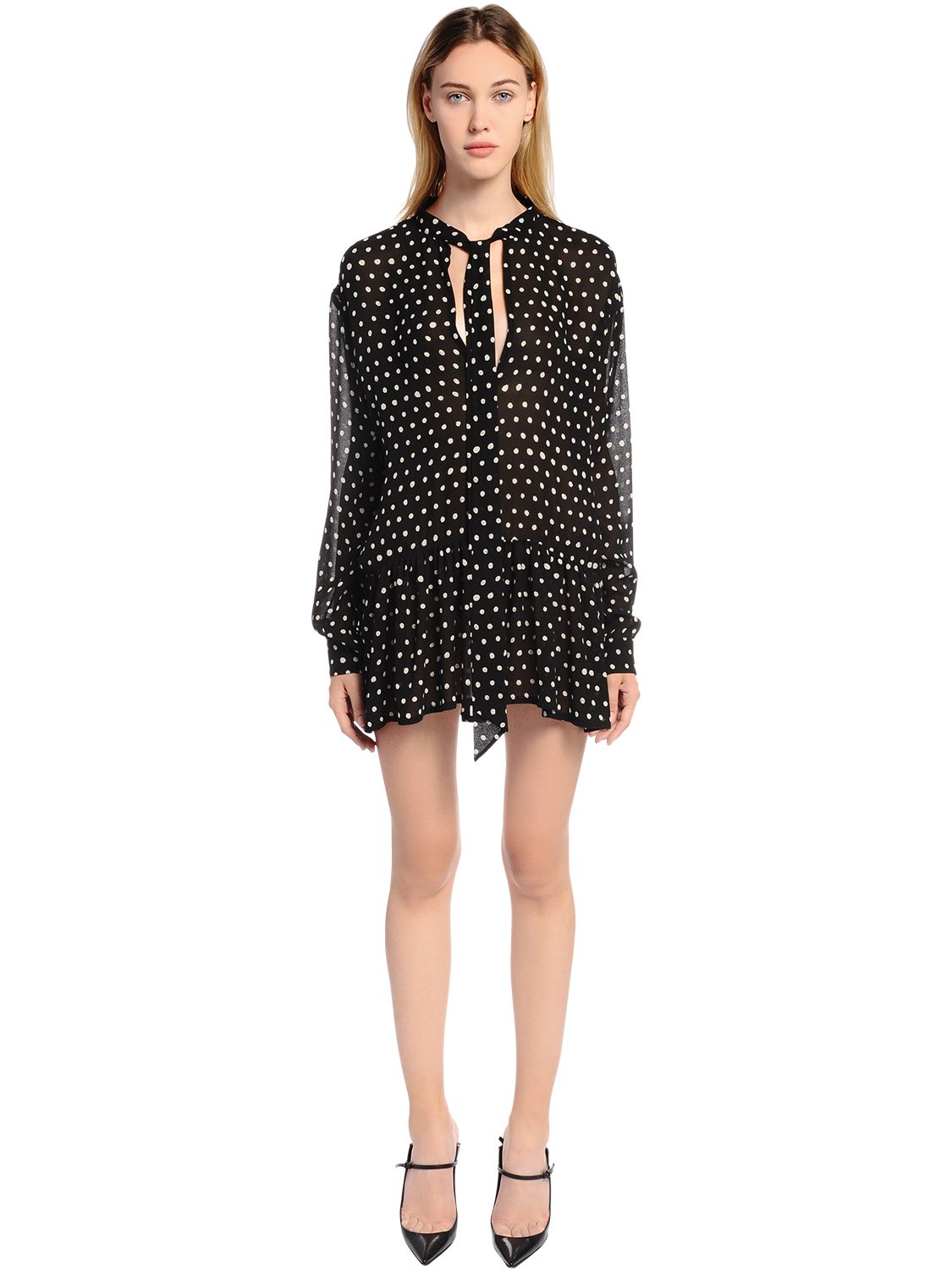 LIPSTICK 水玉クレープドレス