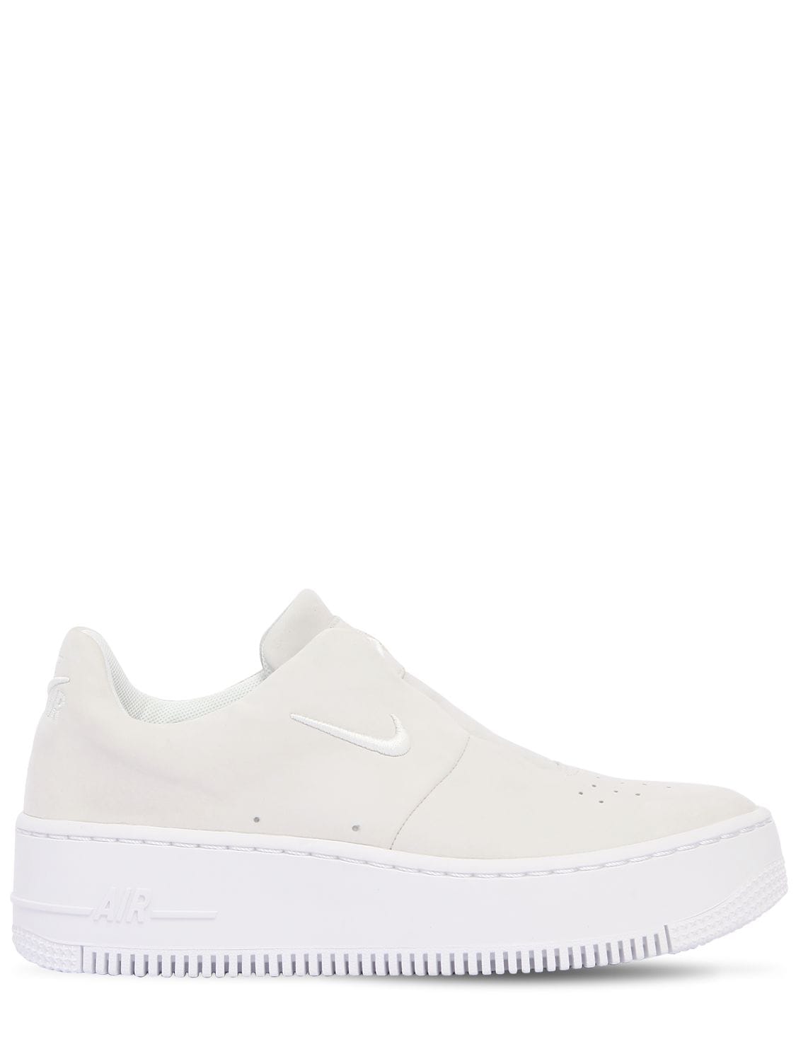 Nike Air Force 1 Sage Xx Slip-on Sneakers In White