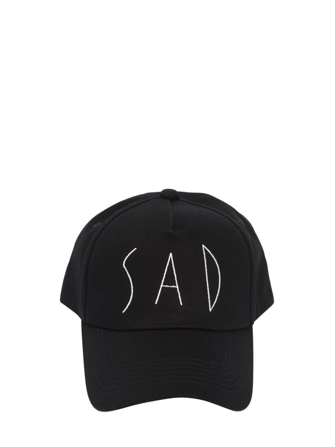 Azs Tokyo Sad Embroidered Baseball Hat In Black