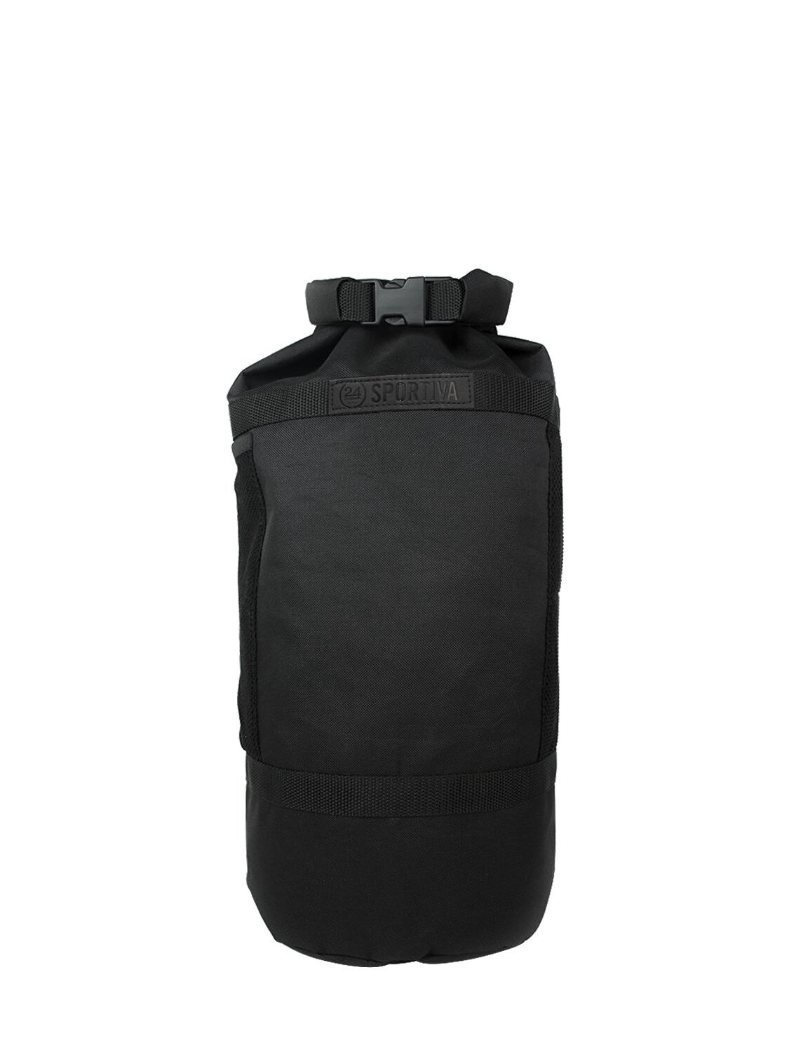24bottles Sportiva Canvas Backpack / Duffle Bag In Black