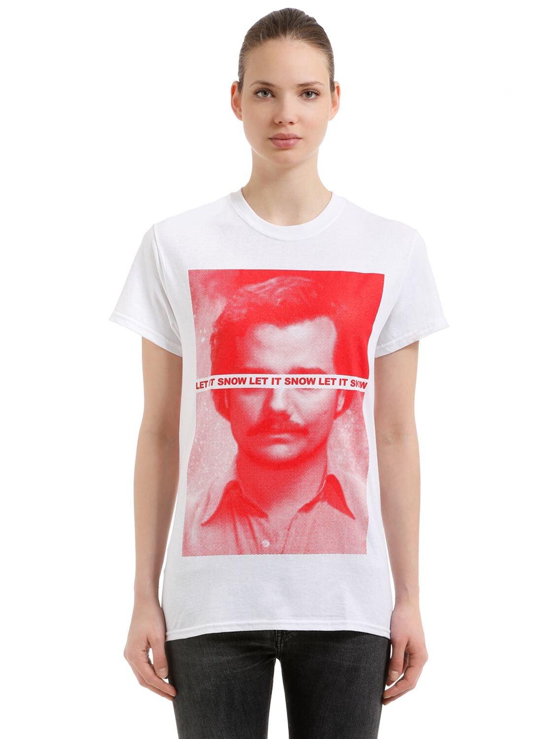 Taboo Pablo Printed Cotton T-shirt In White