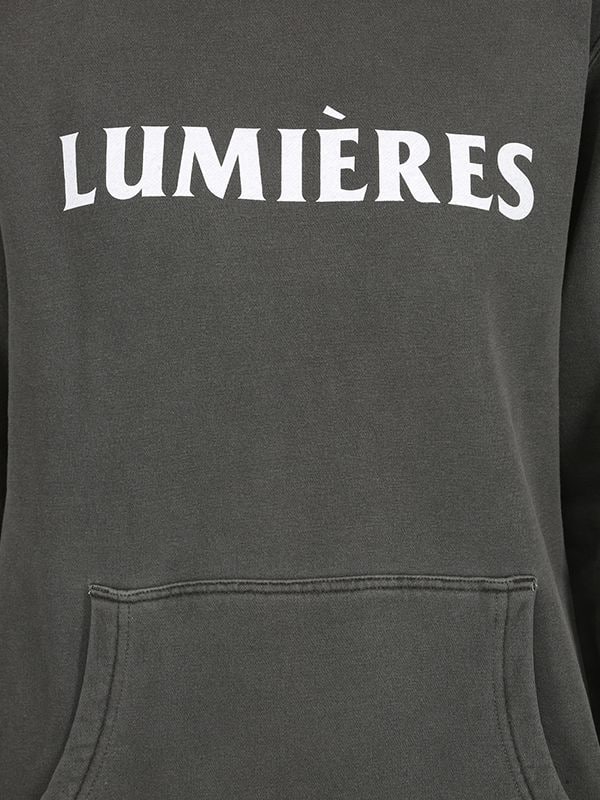 Lumières By Kai Grim Reaper Hooded Cotton Sweatshirt In Charcoal
