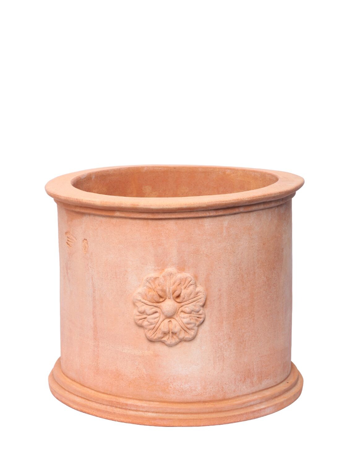 Fornace Masini 3 Rose Terracotta Vase In Orange