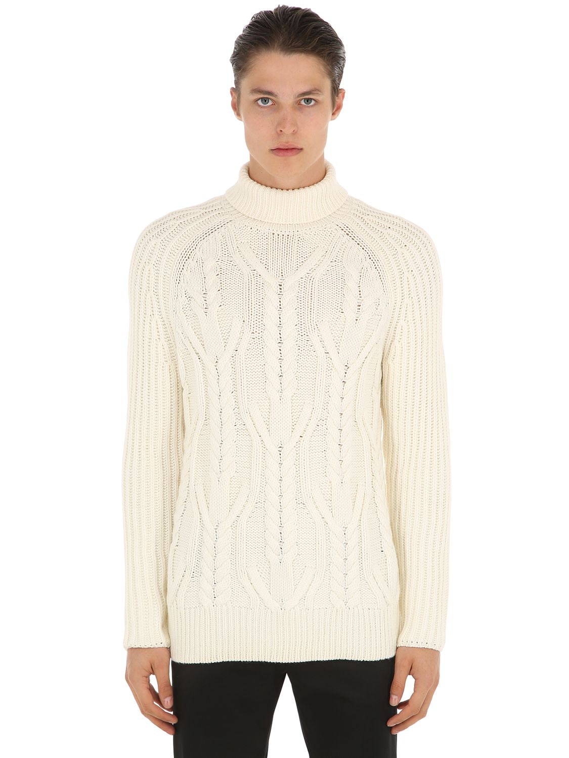 NEIL BARRETT 羊毛高领针织衫,68I05I023-MjE0OA2