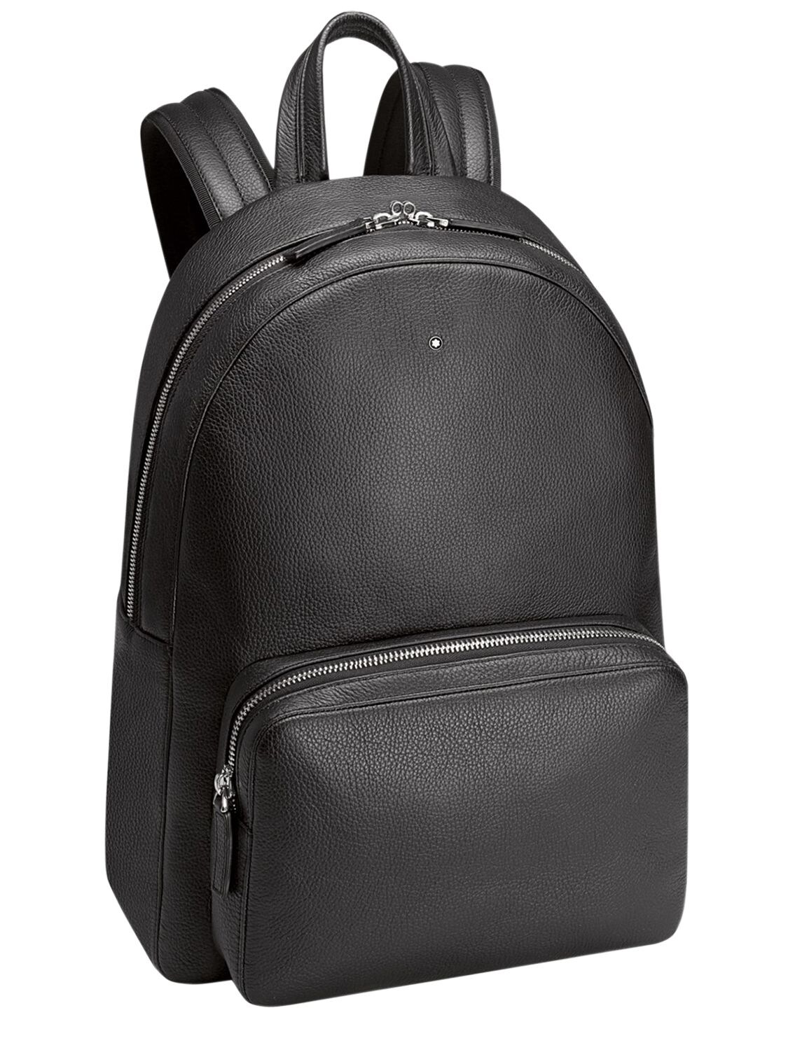 Montblanc Meisterstück Softgrain Leather Backpack In Black
