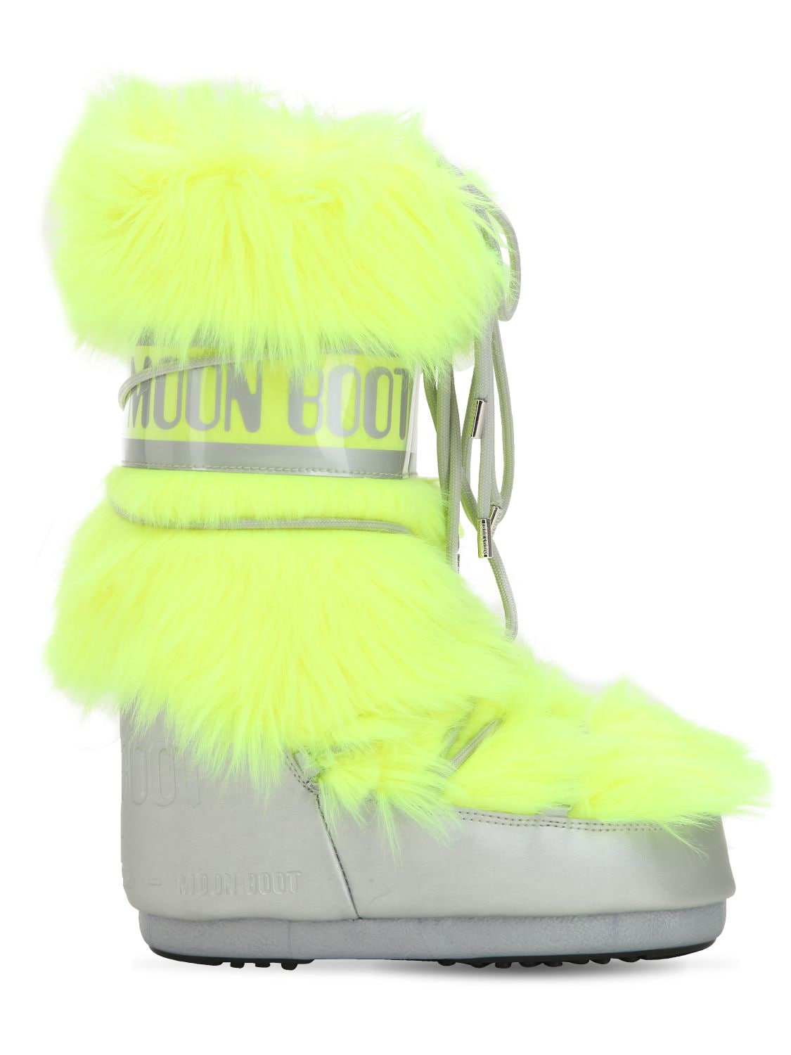 moon boots lime green