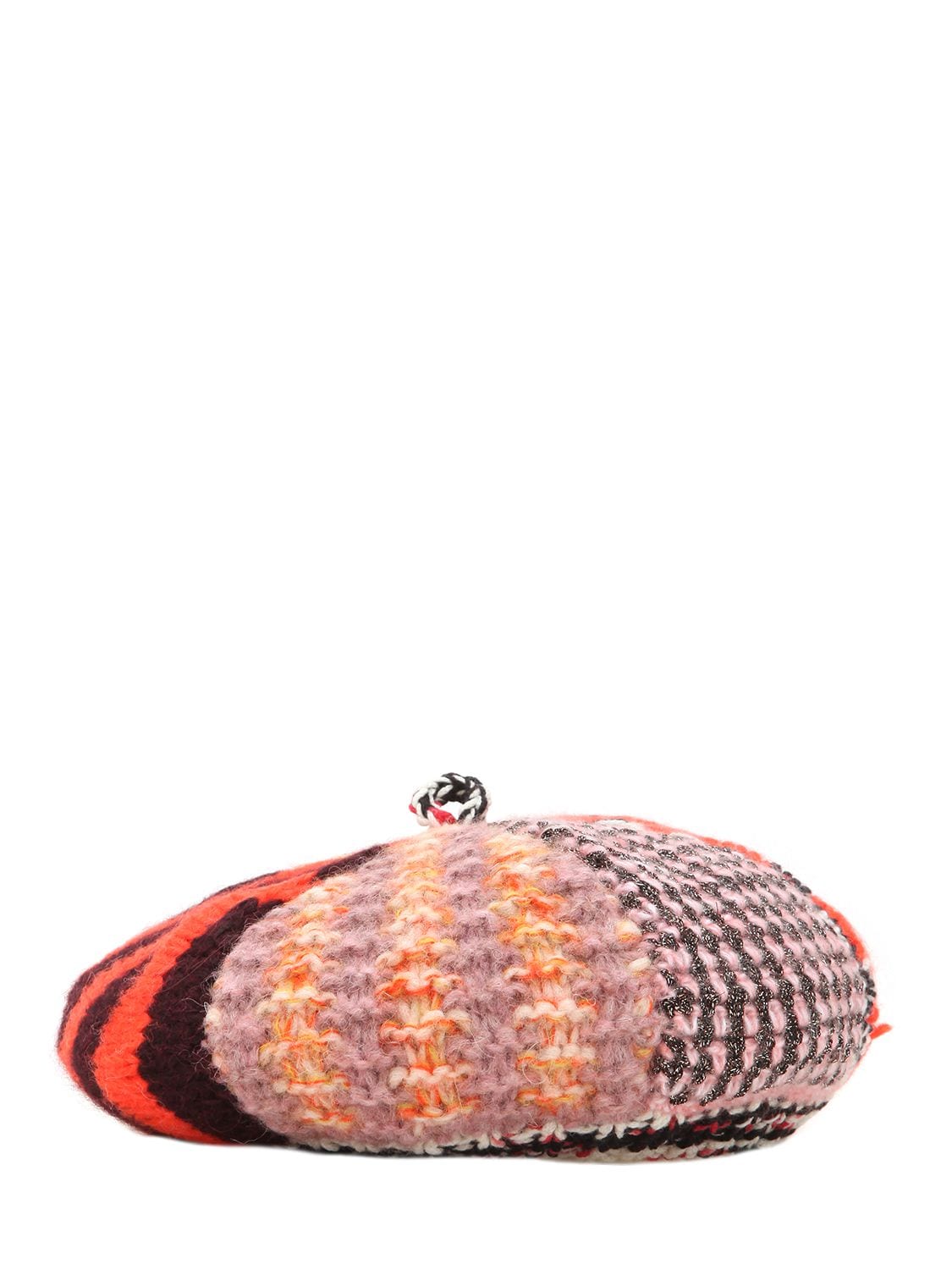 Missoni Patchwork-effect Crochet-knit Beanie In Print