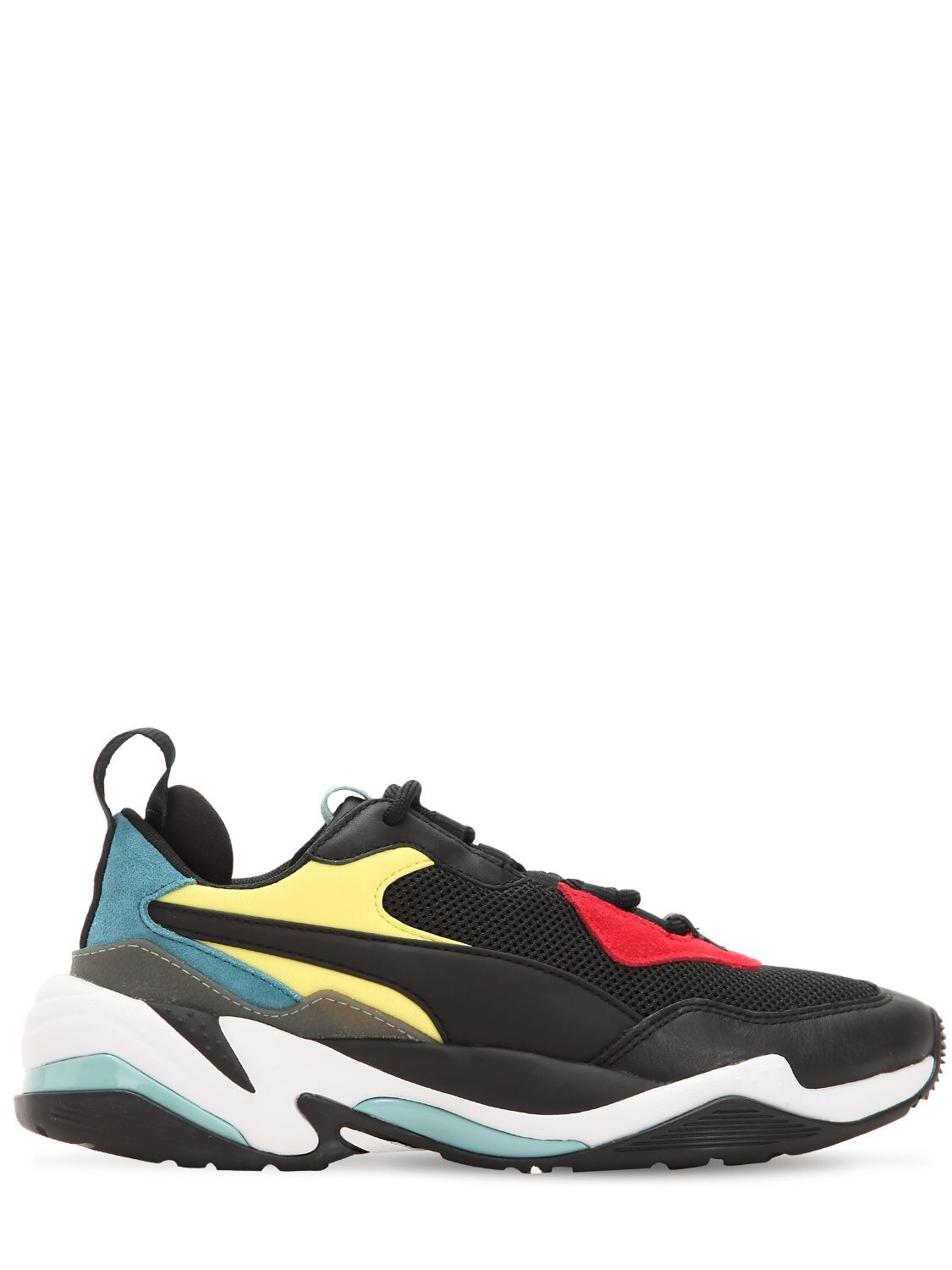Puma Thunder Spectra Leather & Mesh Sneakers In Black