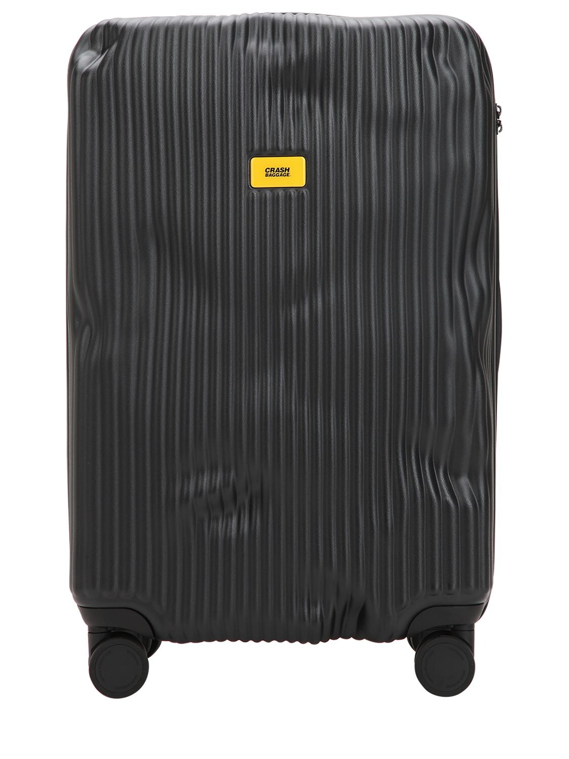 Crash Baggage 65l 4-wheel Stripe Medium Trolley In Black