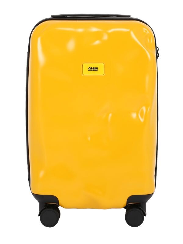 Crash Baggage 40l 4-wheel Icon Cabin Carry-on Trolley In Mustard
