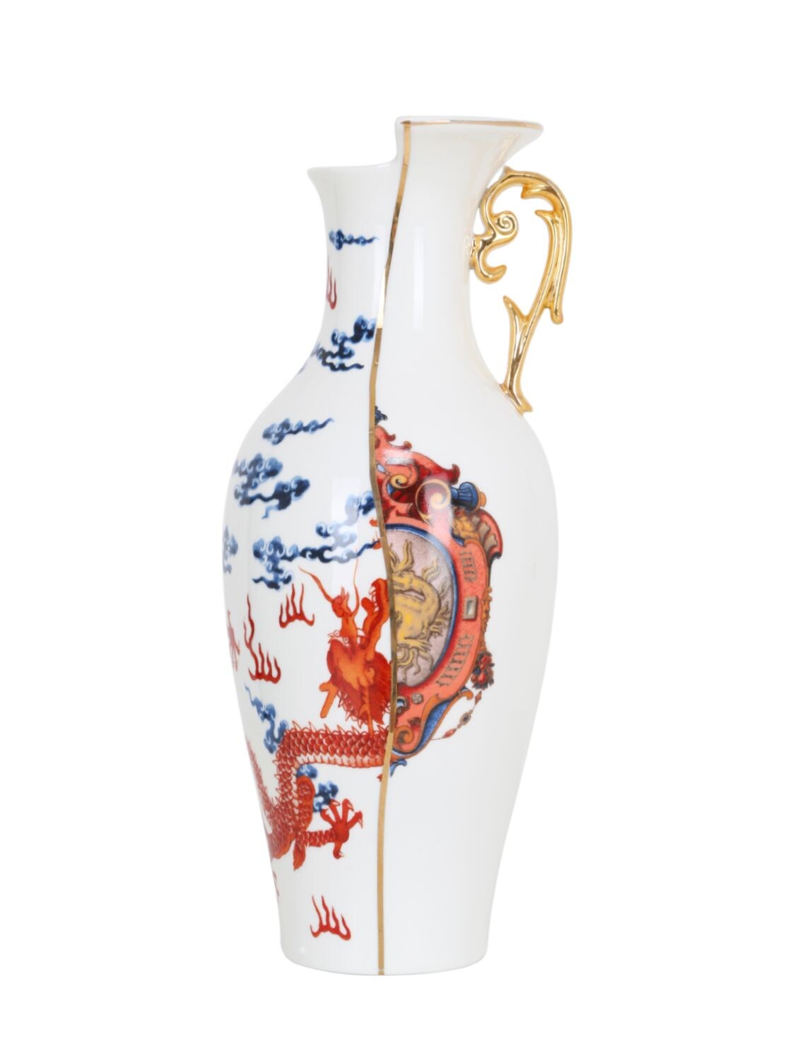 Shop Seletti Hybrid Adelma Bone China Vase In Multicolor