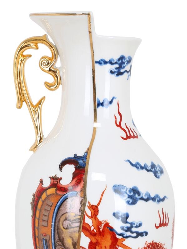 Shop Seletti Hybrid Adelma Bone China Vase In Multicolor