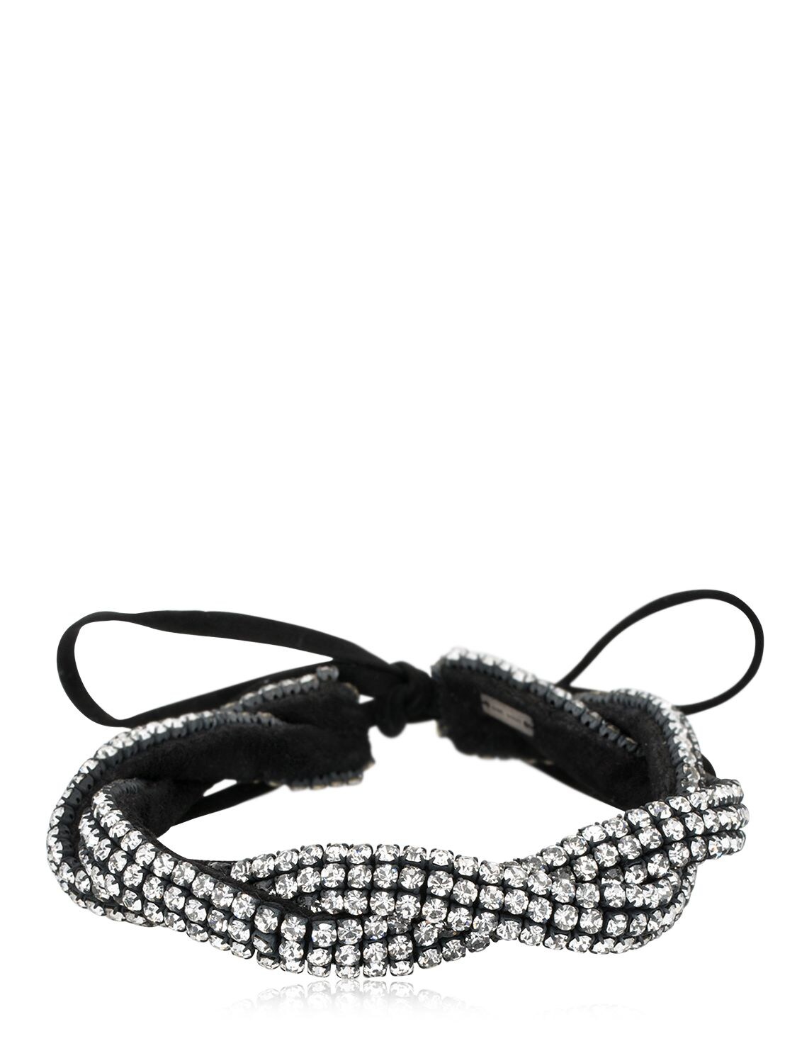 ISABEL MARANT KNOTTED STRASS CHOKER,68I0W3009-MDFCSw2