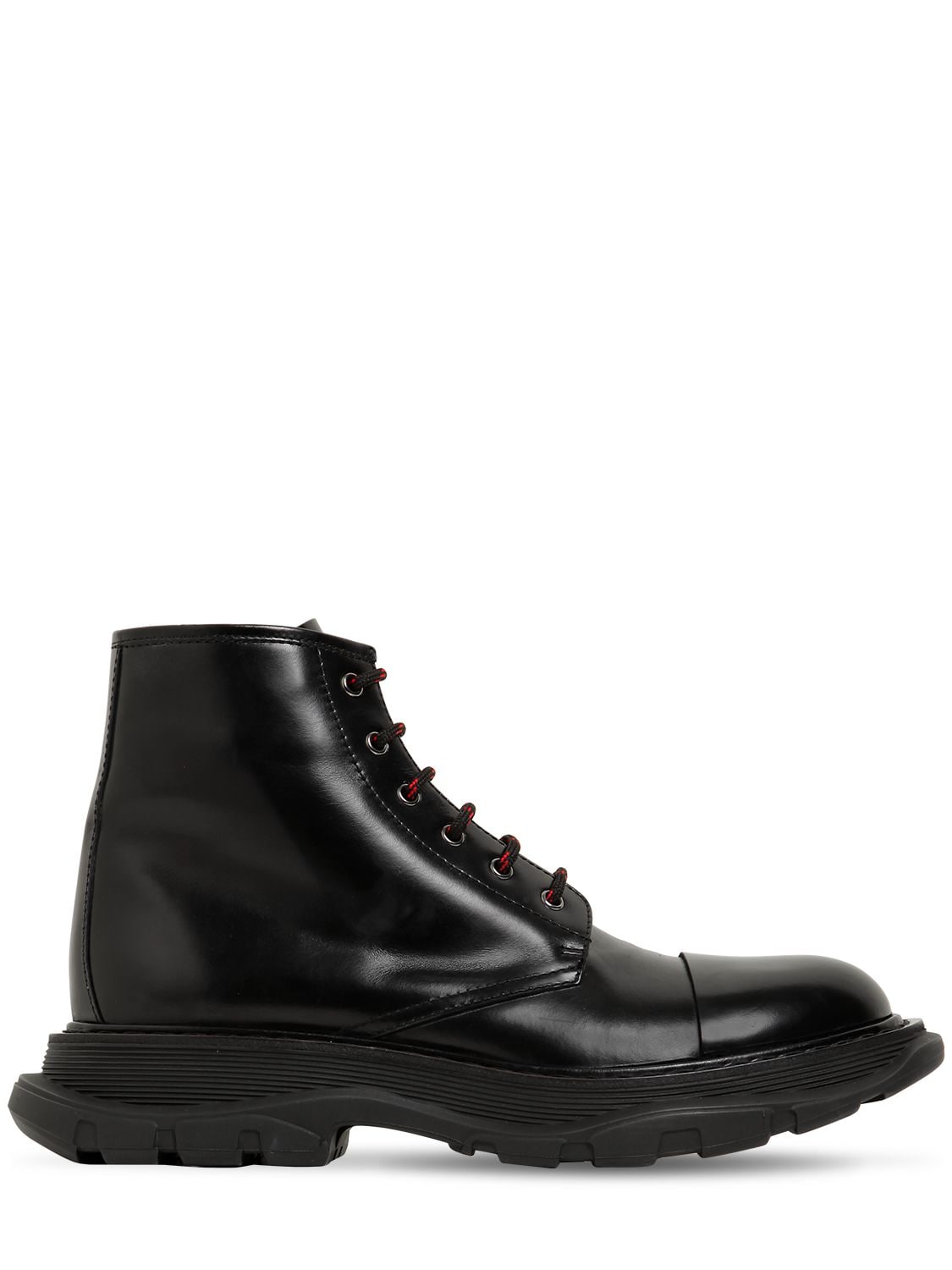 ALEXANDER MCQUEEN 50MM LEATHER LACE-UP BOOTS,68I1UQ004-MTAwMA2