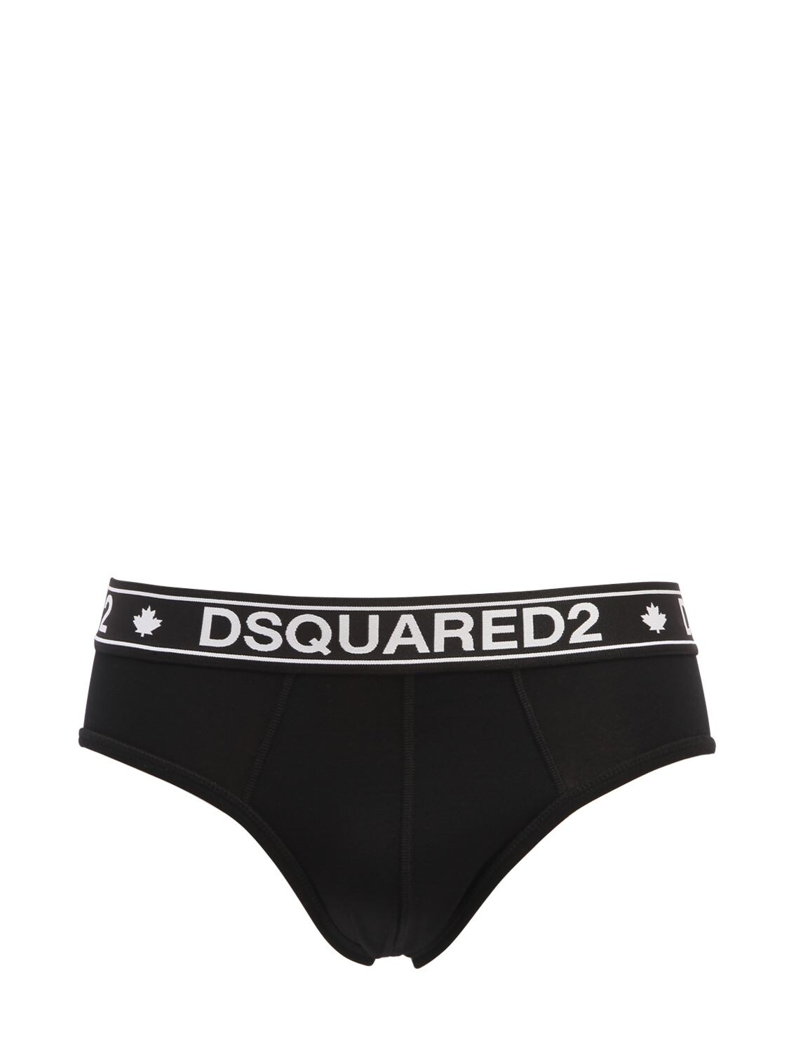 Dsquared2 Underwear Logo Band Briefs In Black