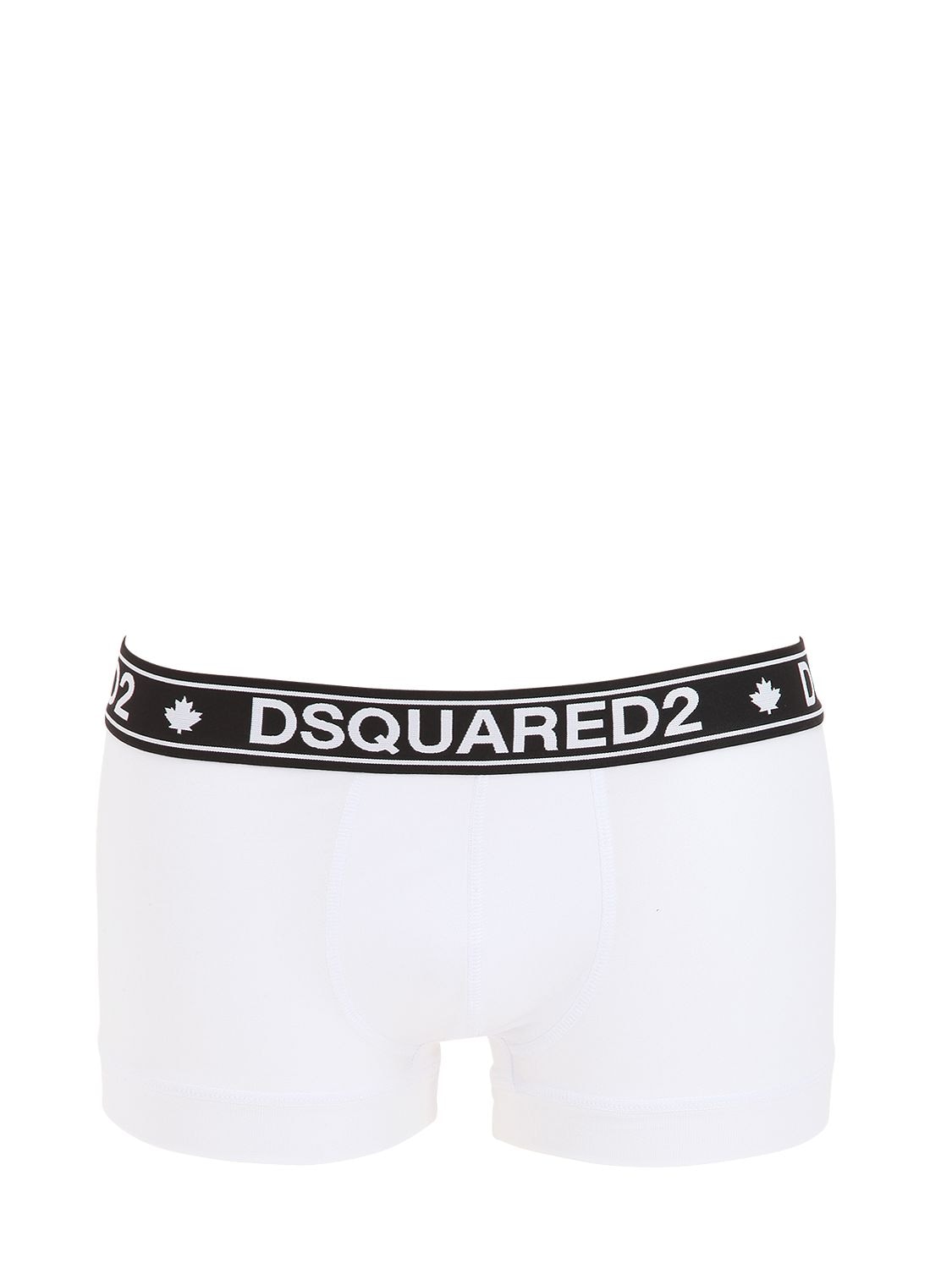 Dsquared2 Underwear Logo Band Boxer Briefs In White