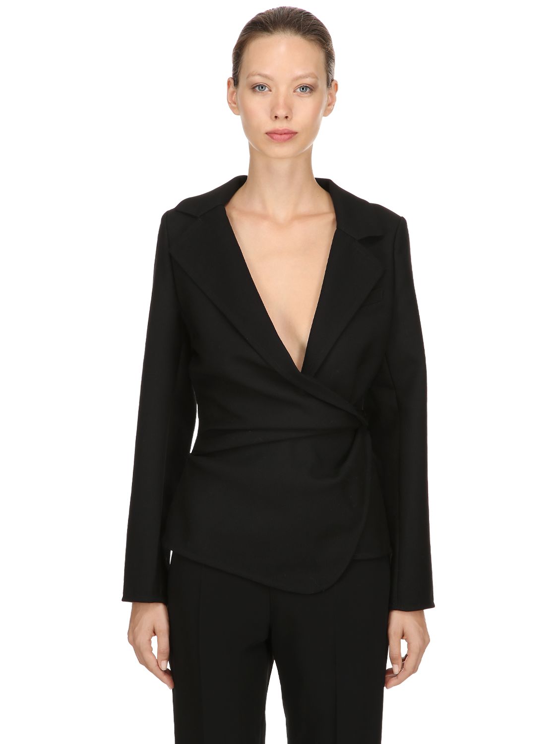 Wool Wrap Blazer by Jacquemus 30 Off Sale Coshio Online Shop