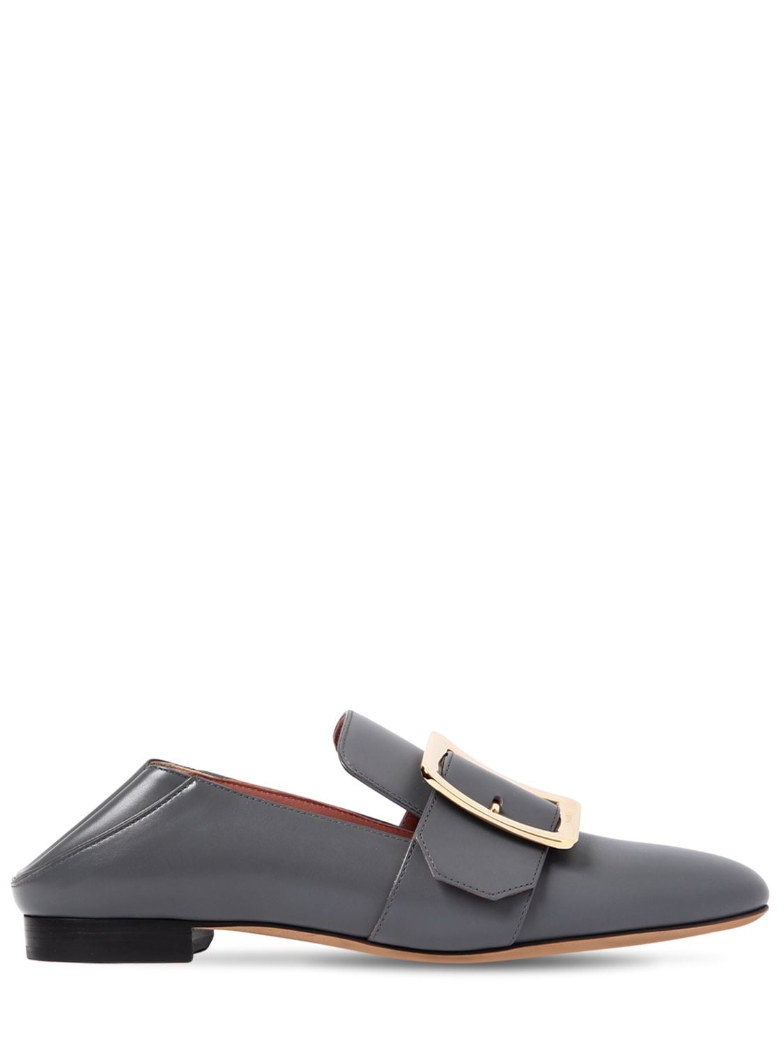 Bally 10mm Janelle Leather Loafers In Grey