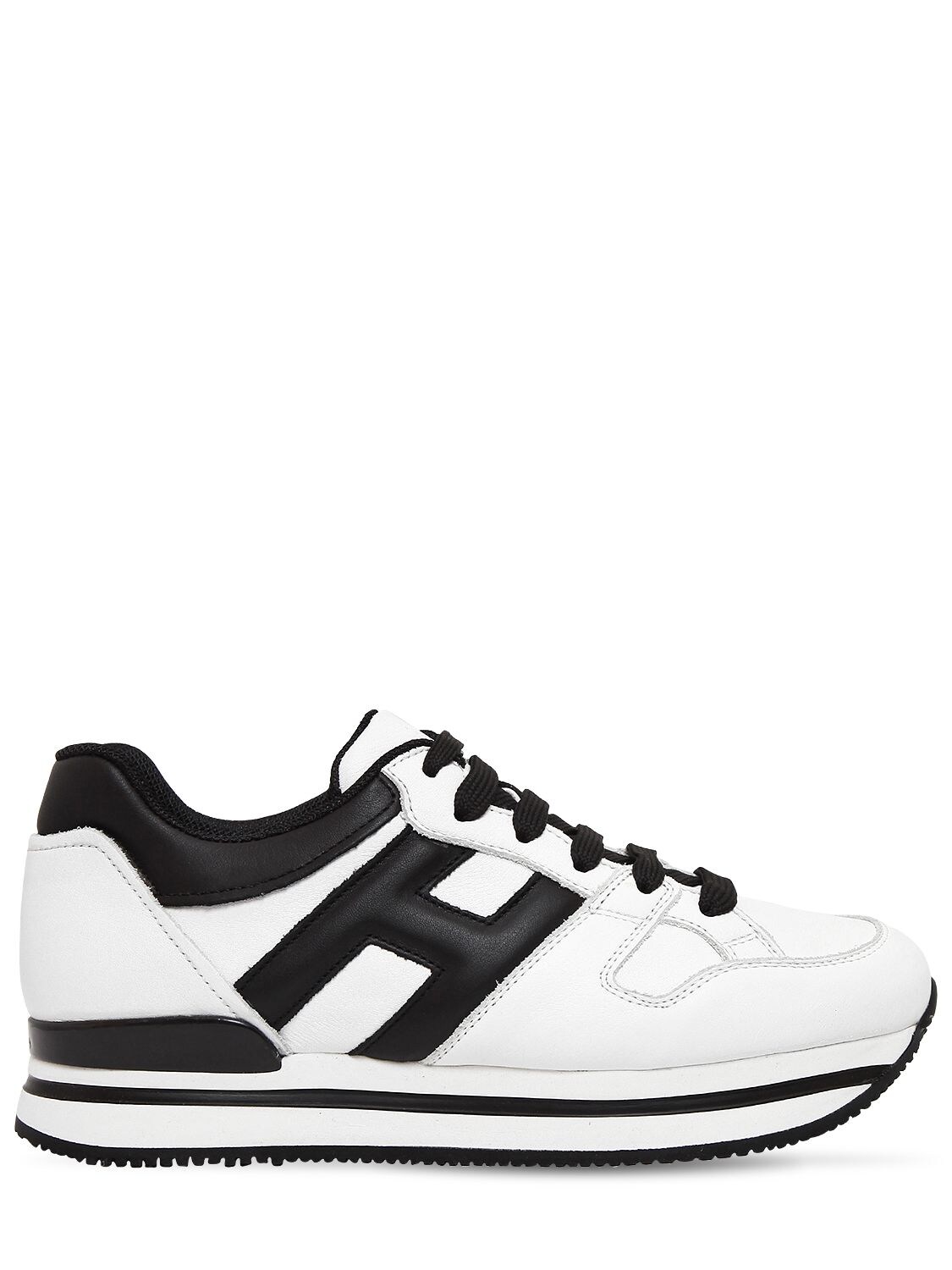 HOGAN 50MM H222 ACTIVE LEATHER SNEAKERS,68I73P016-MDAwMQ2