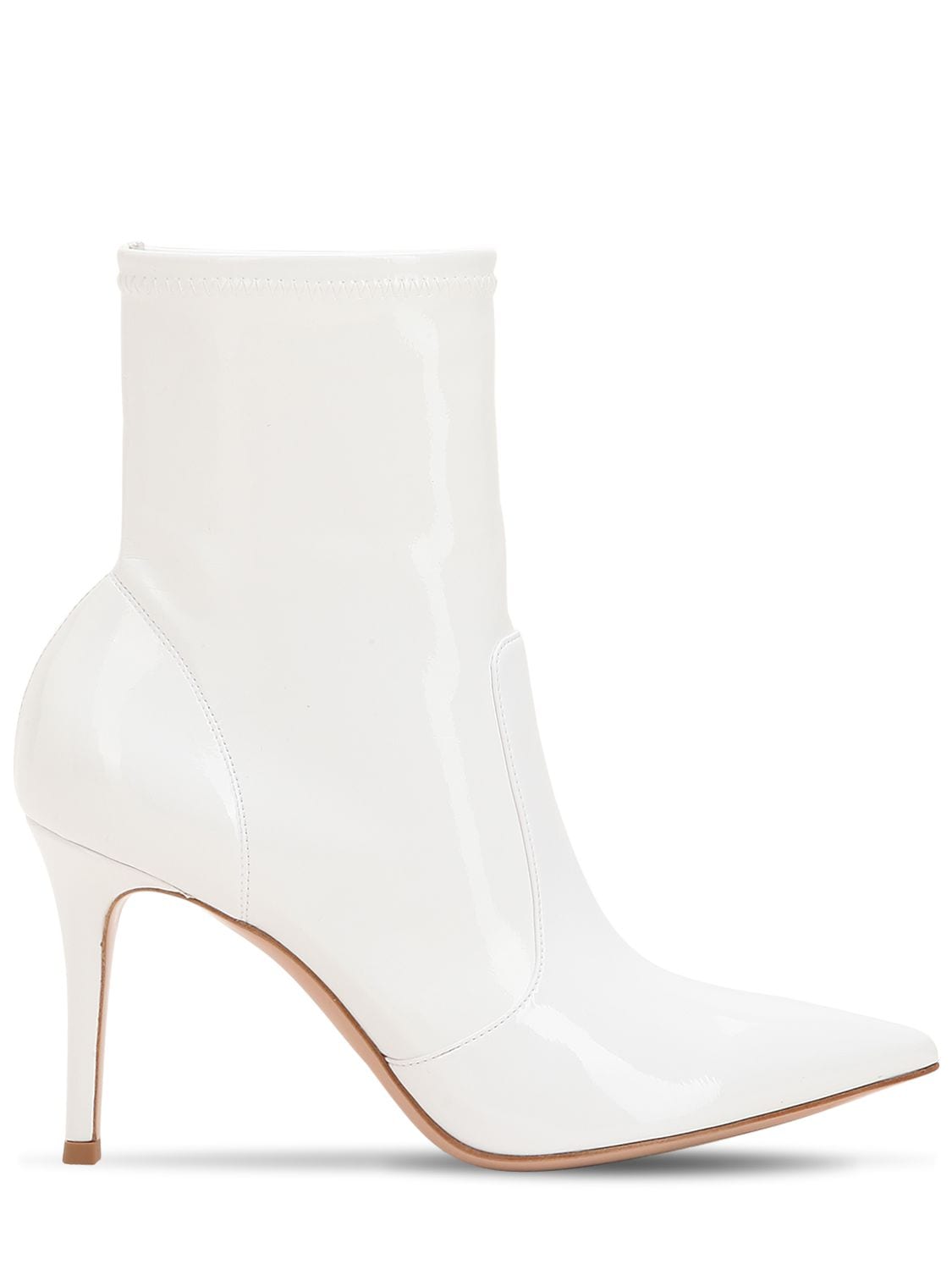 GIANVITO ROSSI 85MM STRETCH VINYL ANKLE BOOTS,68I83R002-QKLBTG2