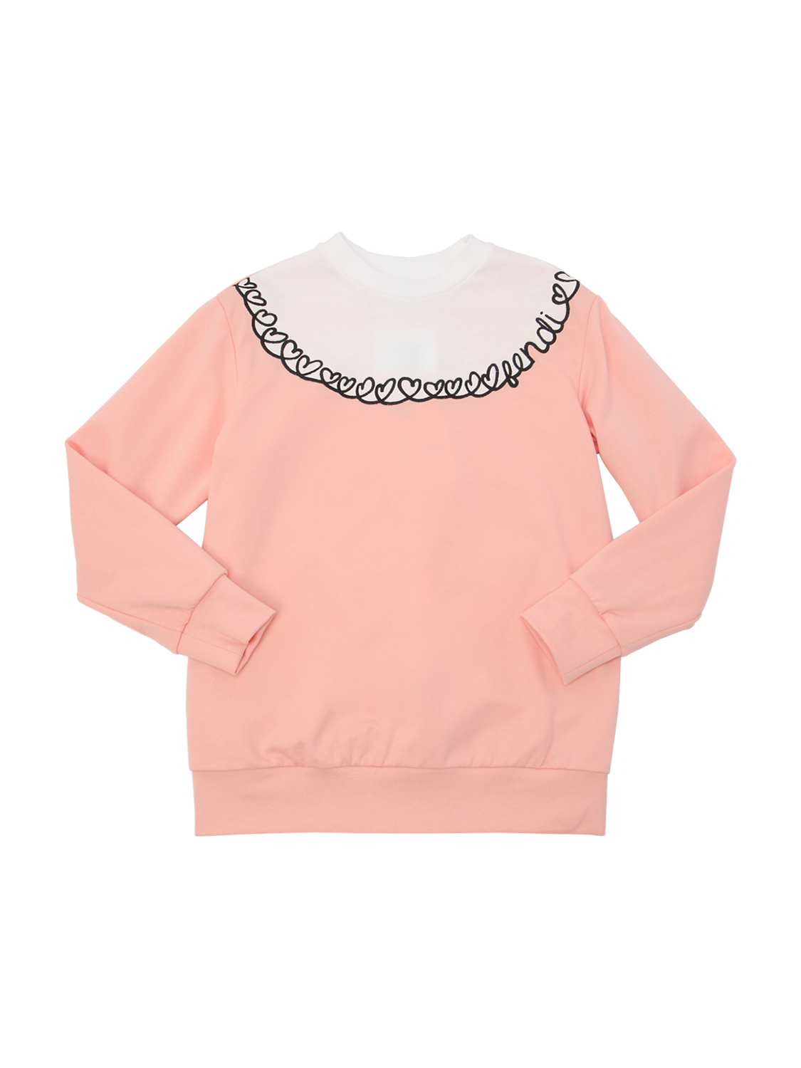 Sweatshirt Aus Baumwolle Mit Stickerei