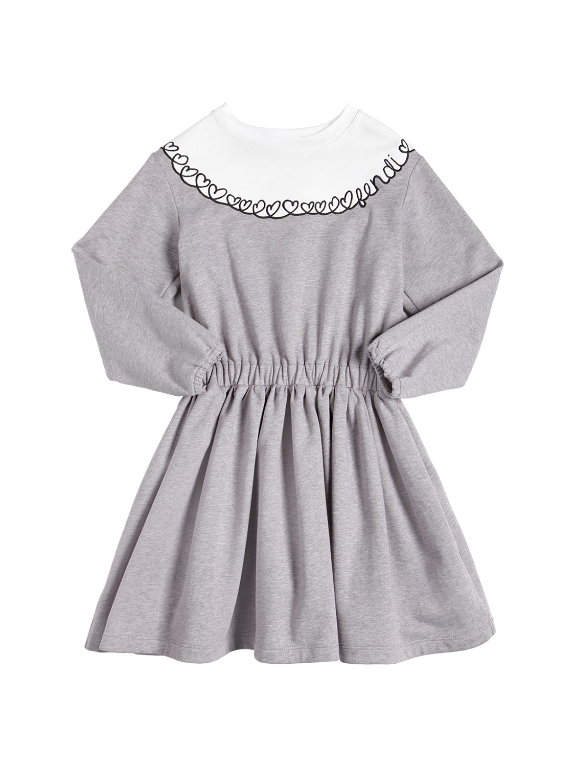 Kleid Aus Sweatshirt Mit Stickerei