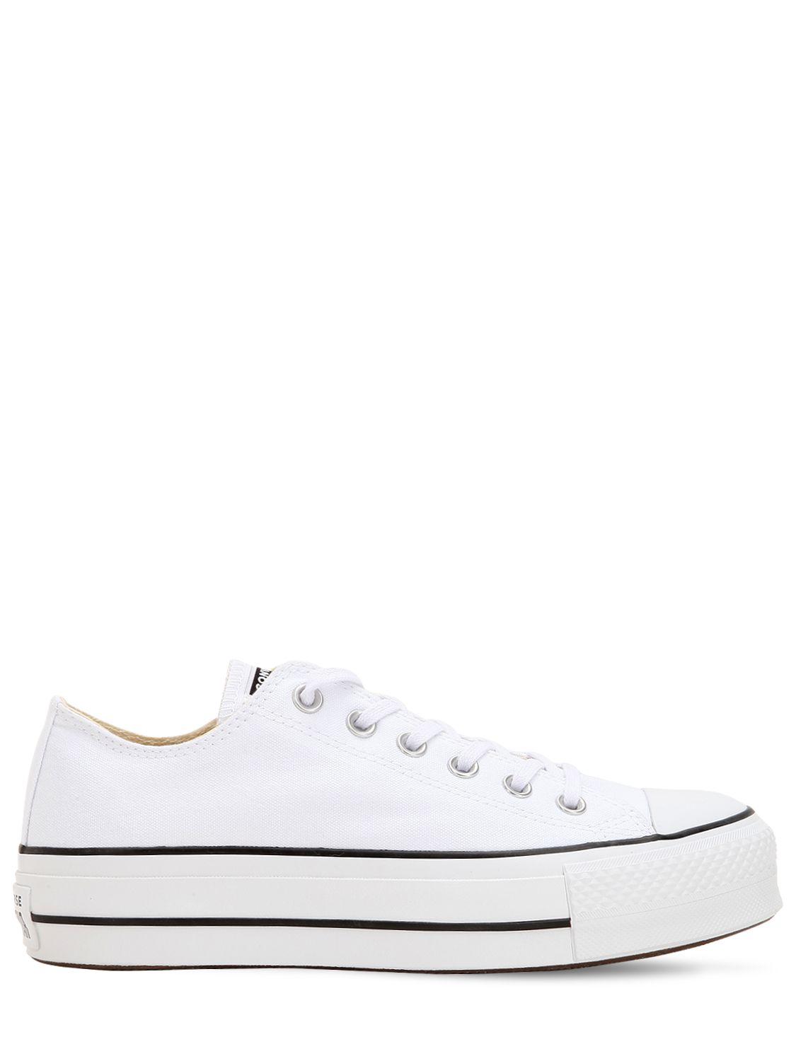 converse chuck taylor ox platform white sneakers