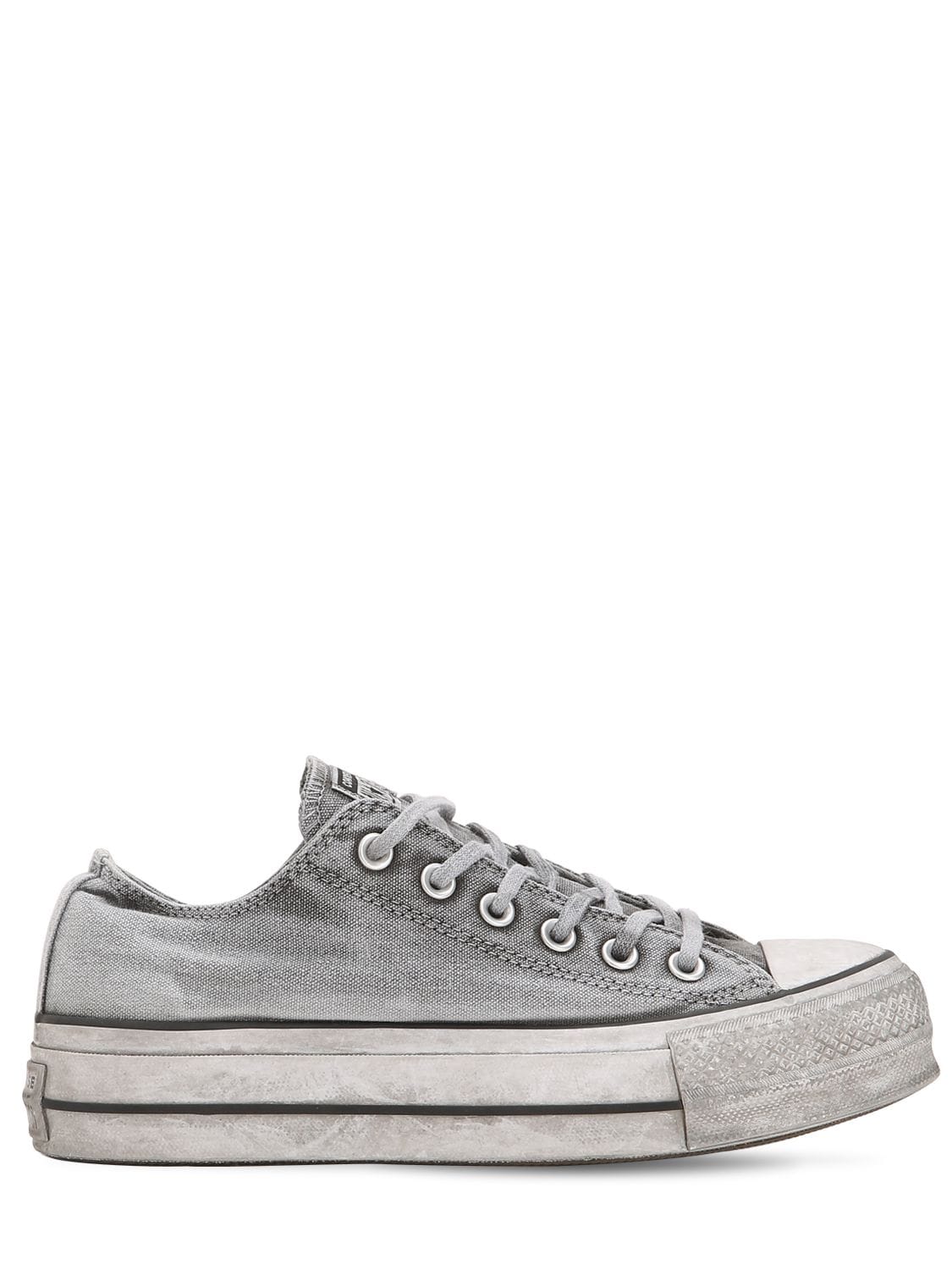 Converse Chuck Taylor Ox Lift Canvas Sneakers In Grey