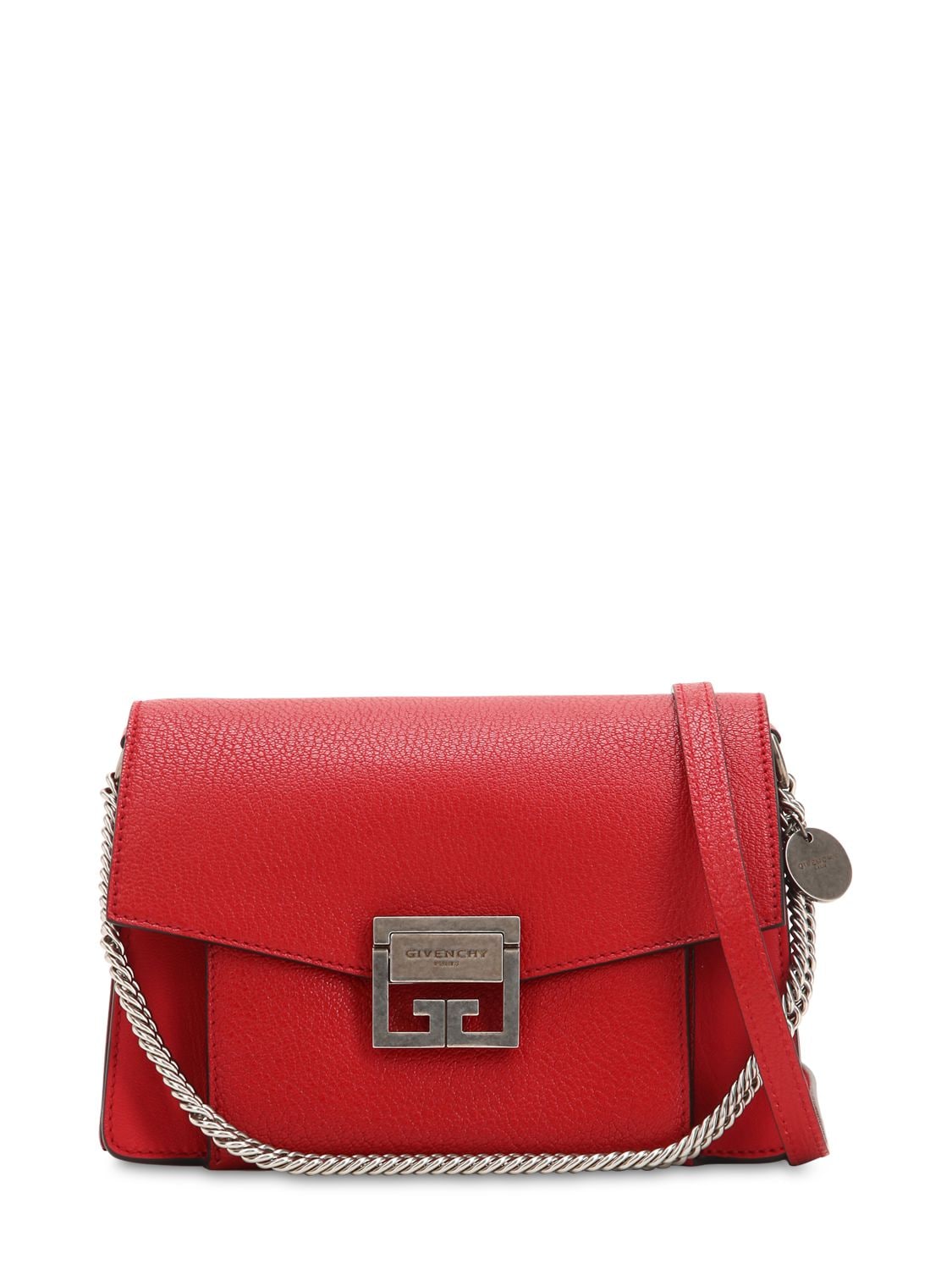 GIVENCHY SMALL GV3 GRAINED LEATHER SHOULDER BAG,68IA5P003-NjIw0