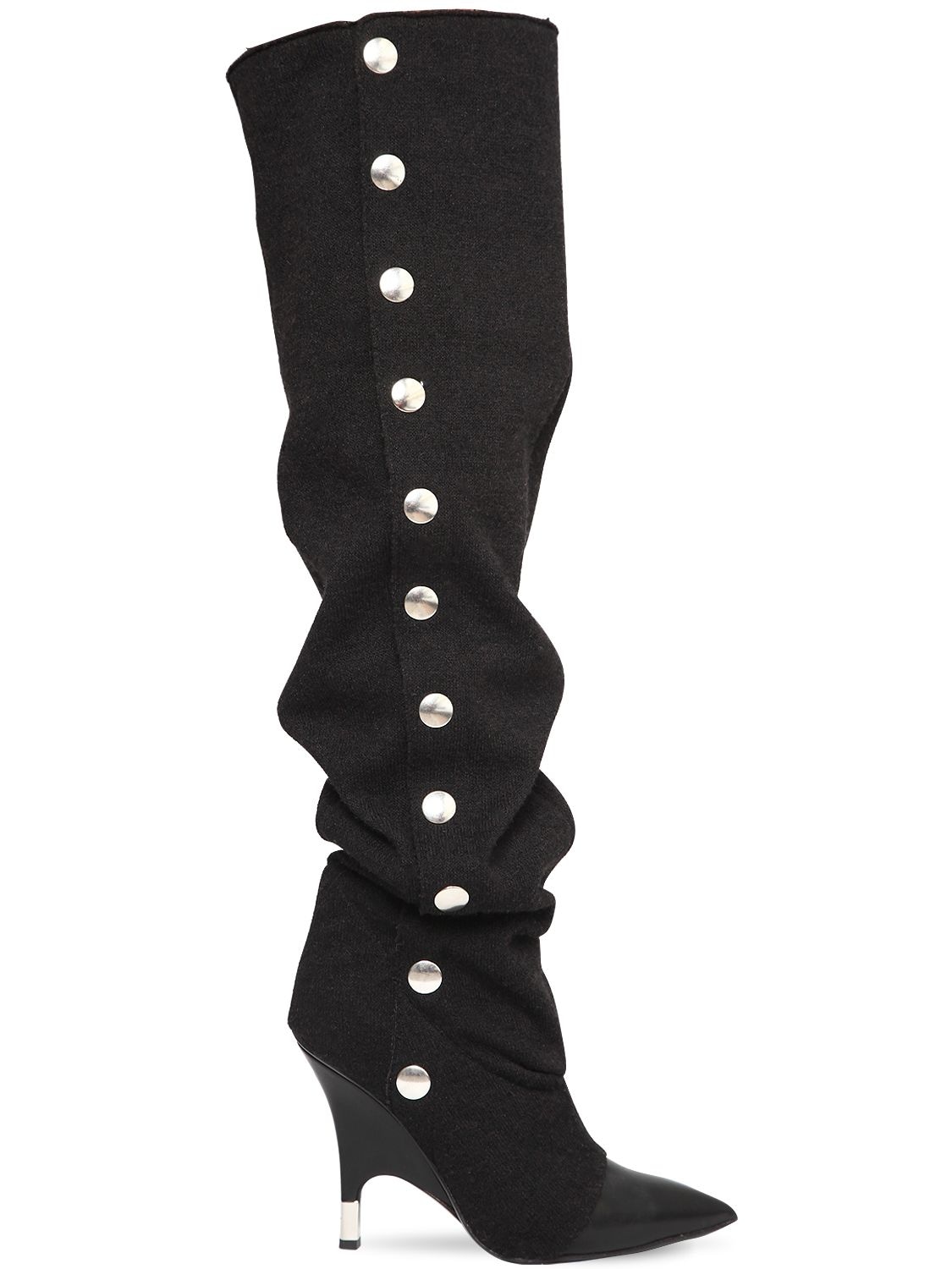 GIUSEPPE ZANOTTI 110MM SLOUCHY JERSEY OVER THE KNEE BOOTS,68IA92002-NzkyMTg1