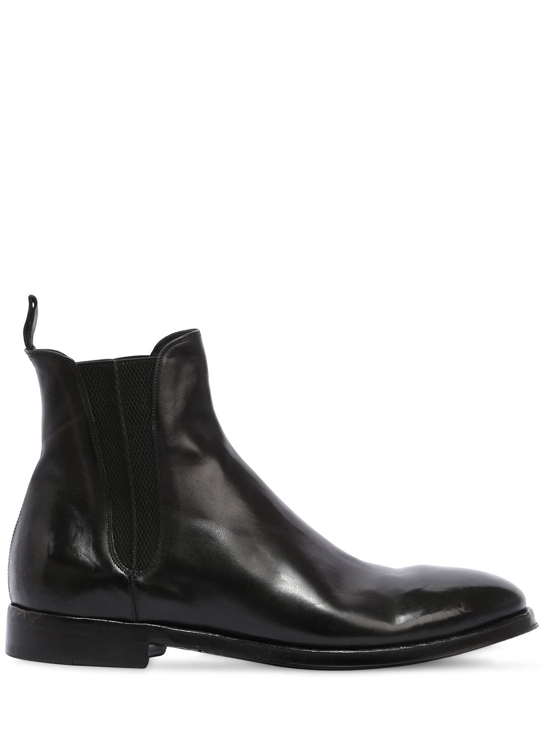 Alberto Fasciani Polished Leather Boots In Black