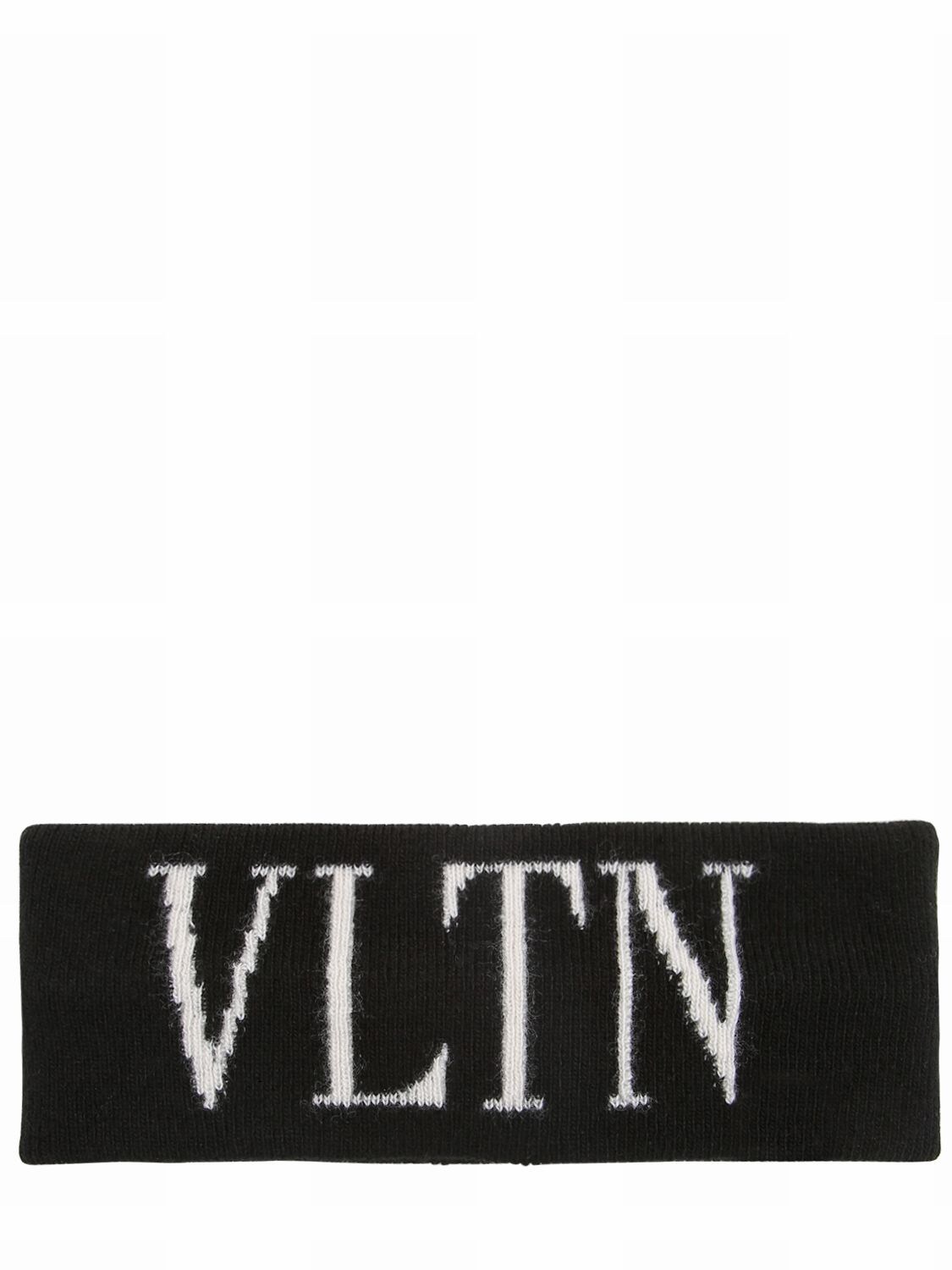 VALENTINO GARAVANI "VLTN"羊毛&羊绒针织发带,68IAG1024-ME5J0