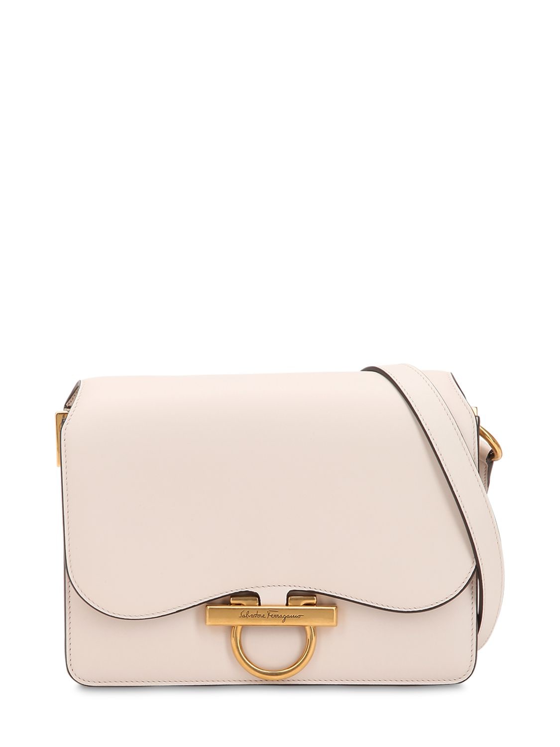 Salvatore Ferragamo Joanne Leather Shoulder Bag In Pink | ModeSens