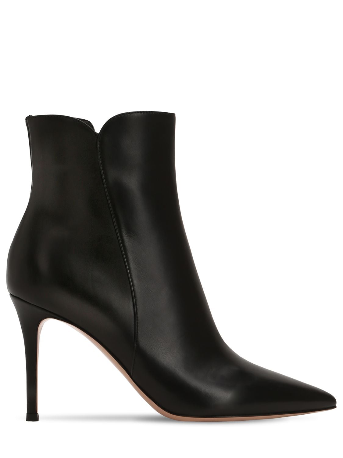 GIANVITO ROSSI 85MM LEVY LEATHER ANKLE BOOTS,68IAI4002-TKVSTW2