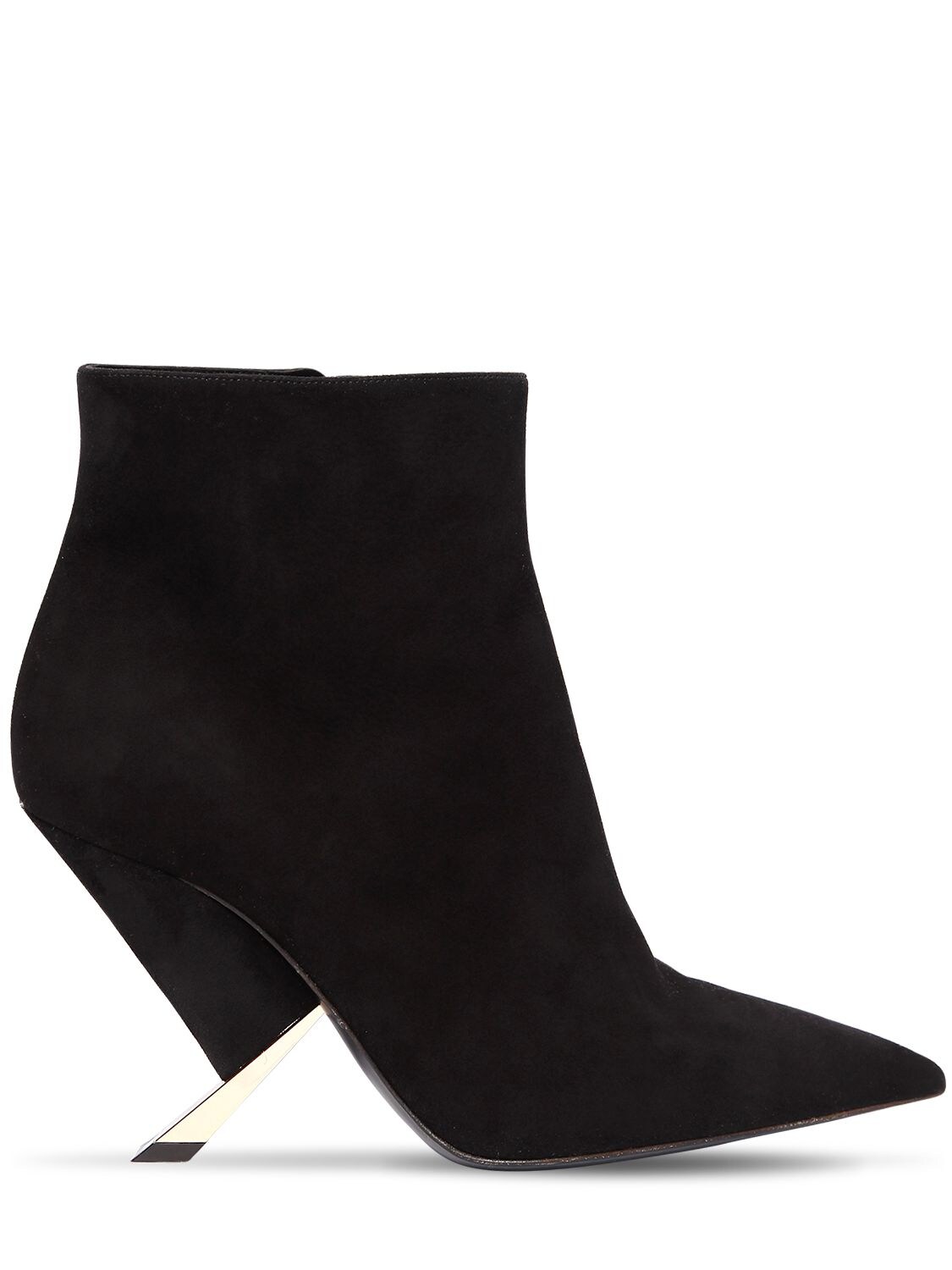 CASADEI 90MM X BLADE SUEDE ANKLE BOOTS,68IAKJ001-MDAW0