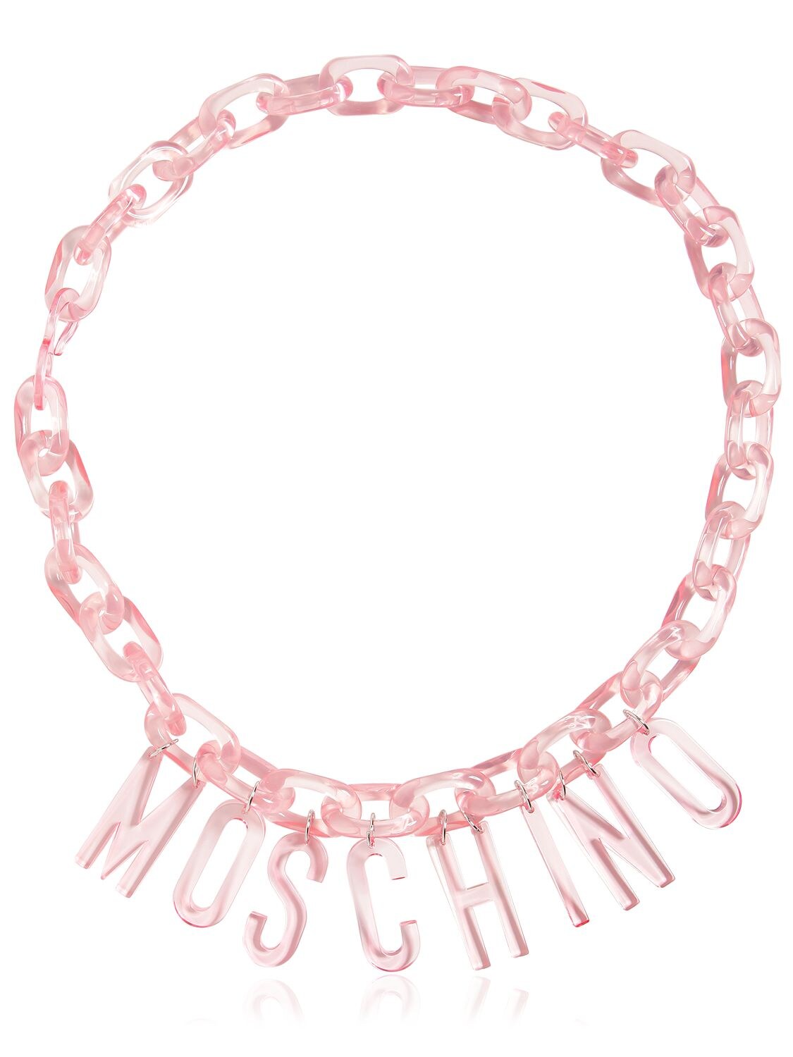 moschino logo necklace