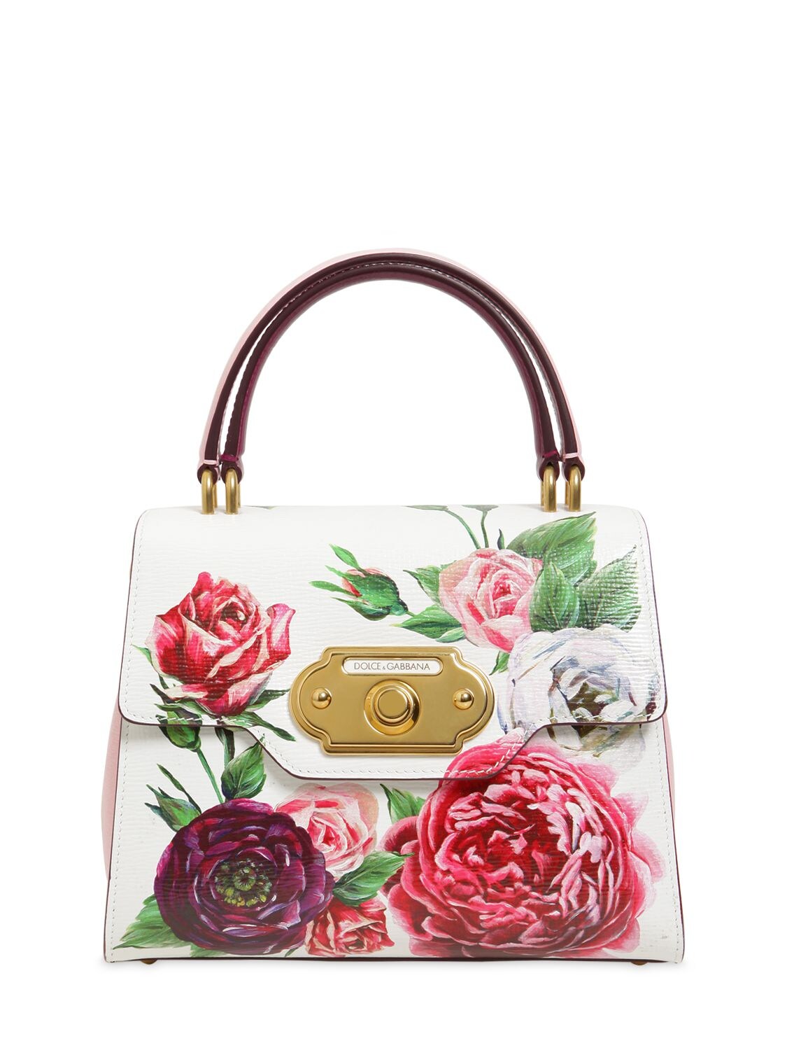 SMALL WELCOME FLORAL PRINTED BAG