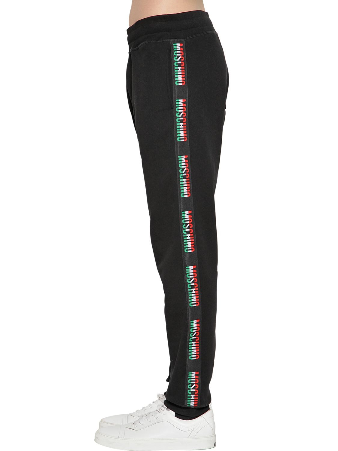 moschino logo tape jogging bottoms