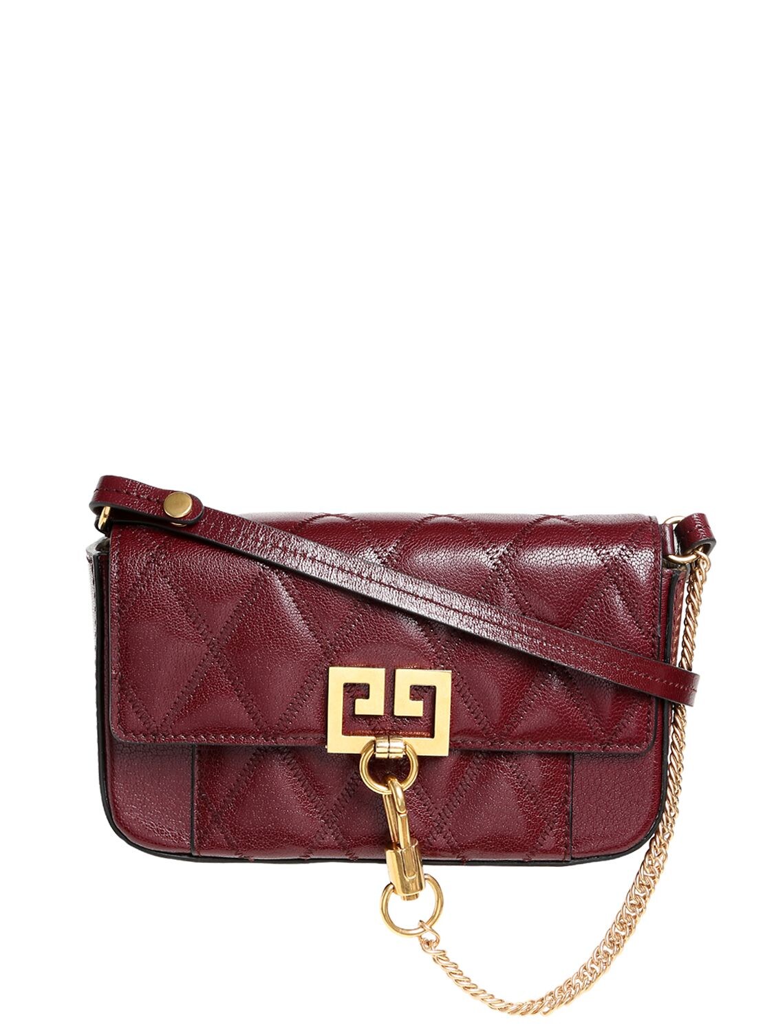 GIVENCHY MINI POCKET QUILTED LEATHER SHOULDER BAG,68ID1A002-NTQY0